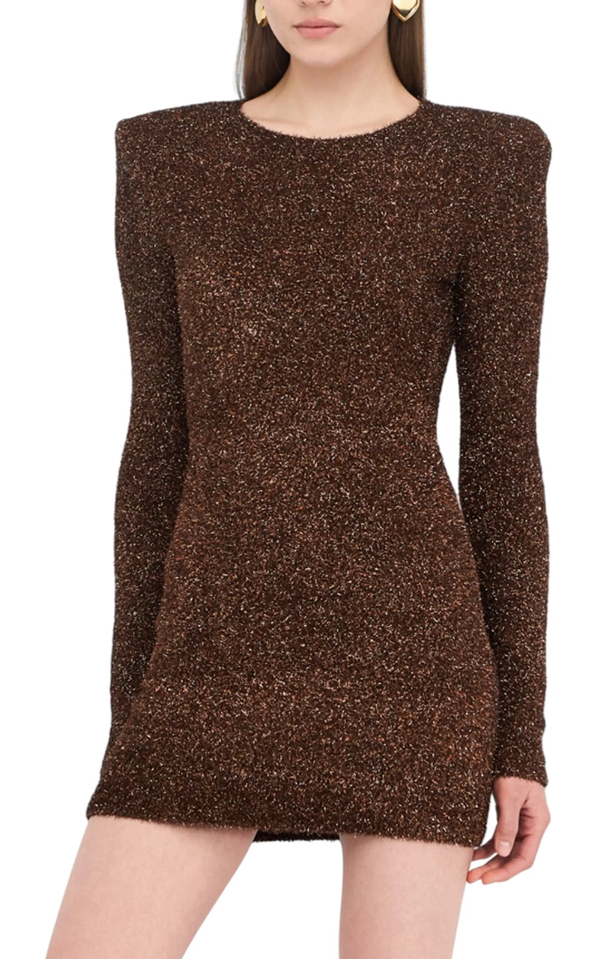 Liujo Jeans B'Knit Dress With Padded Shoulder Straps' Rust Mf5236Ma10R 156668