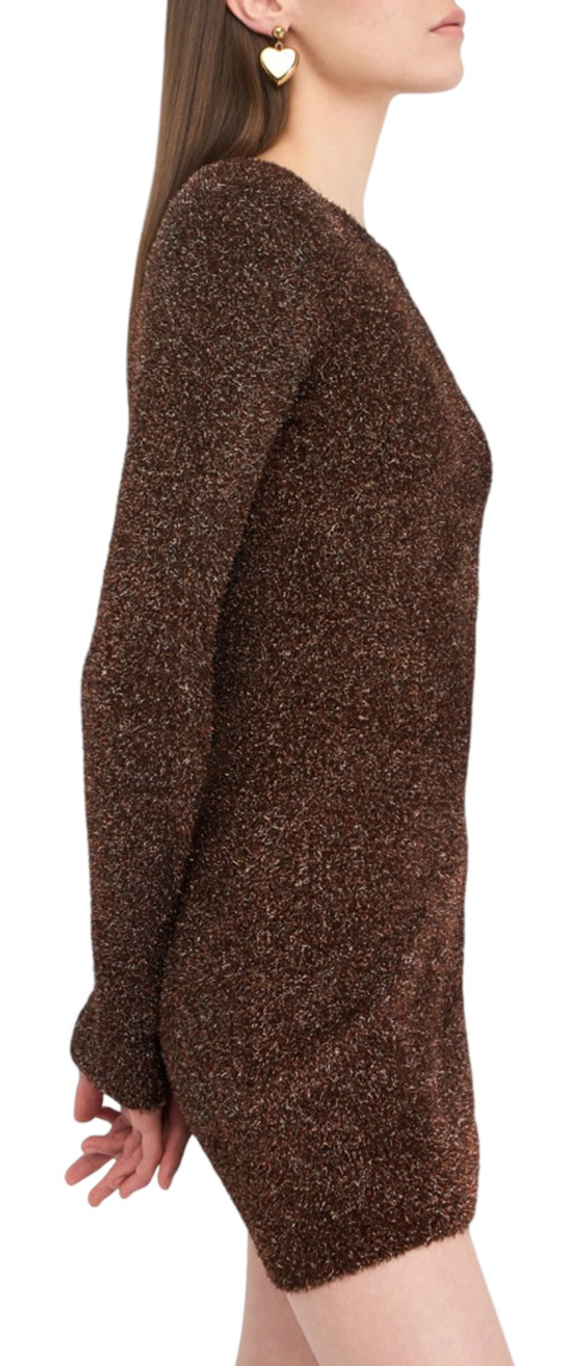 Liujo Jeans B'Knit Dress With Padded Shoulder Straps' Rust Mf5236Ma10R 156669
