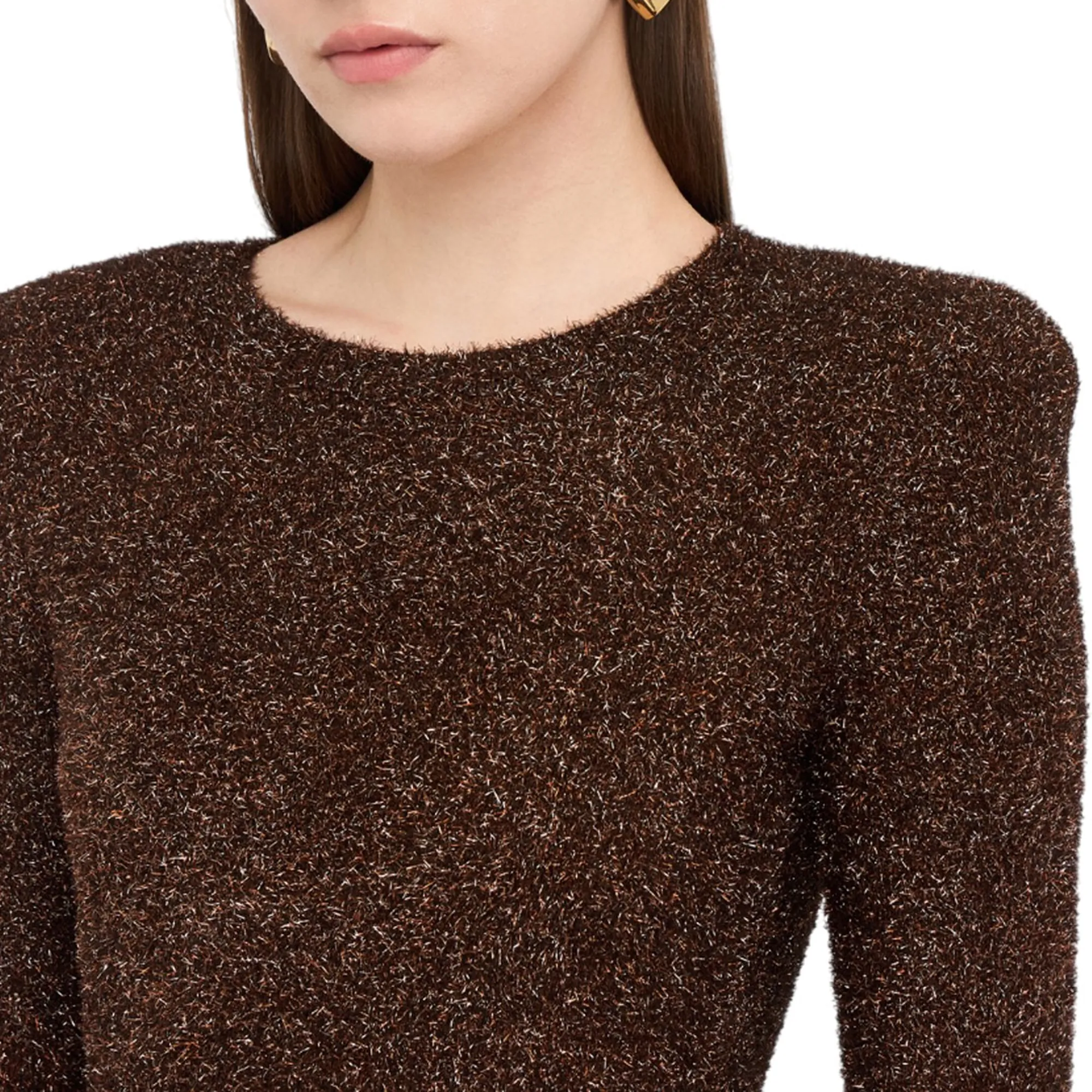 Liujo Jeans B'Knit Dress With Padded Shoulder Straps' Rust Mf5236Ma10R 156672