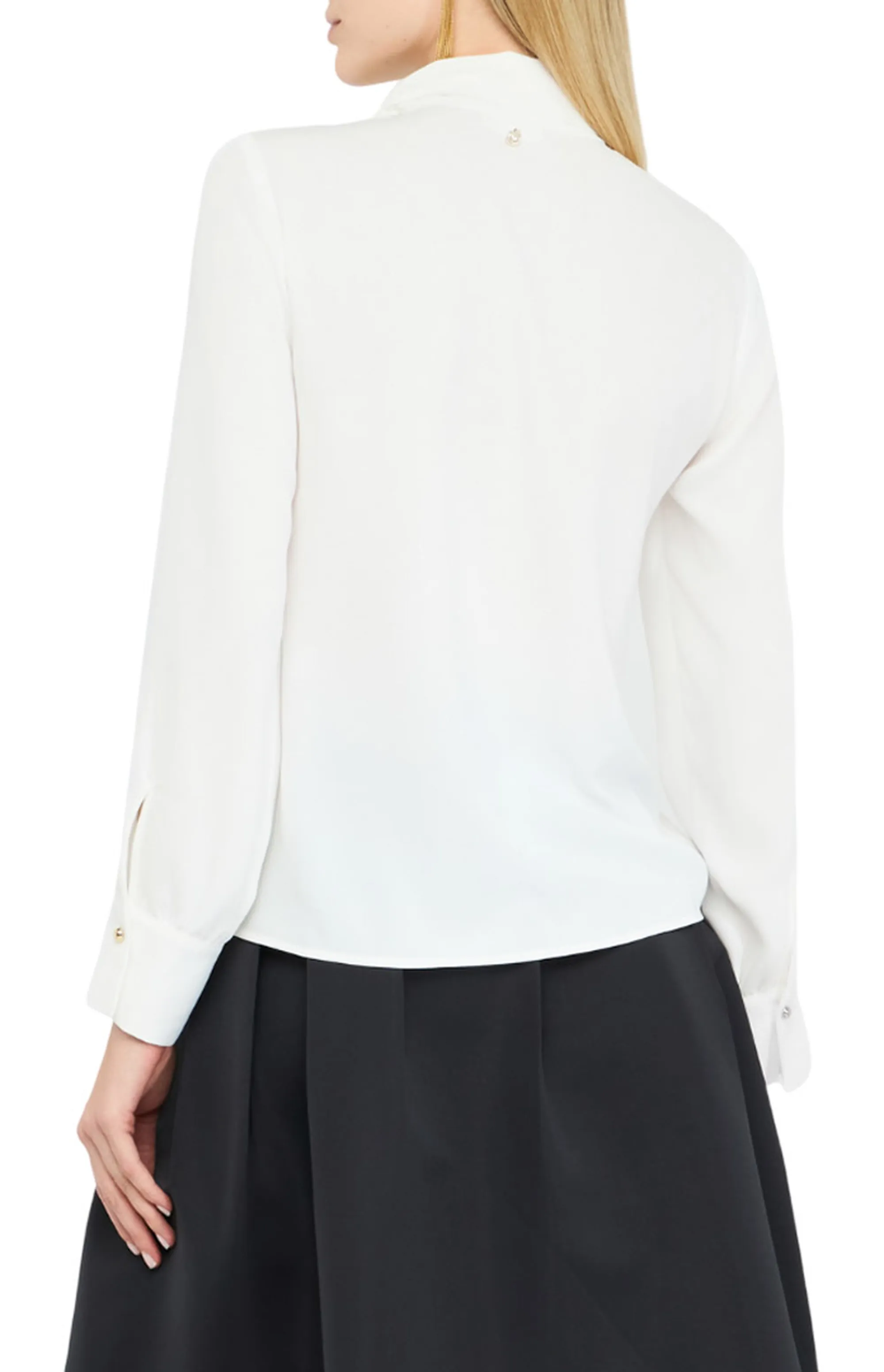 Liujo Jeans B'Blouse With Scarf' White Mf5281T4241 156642