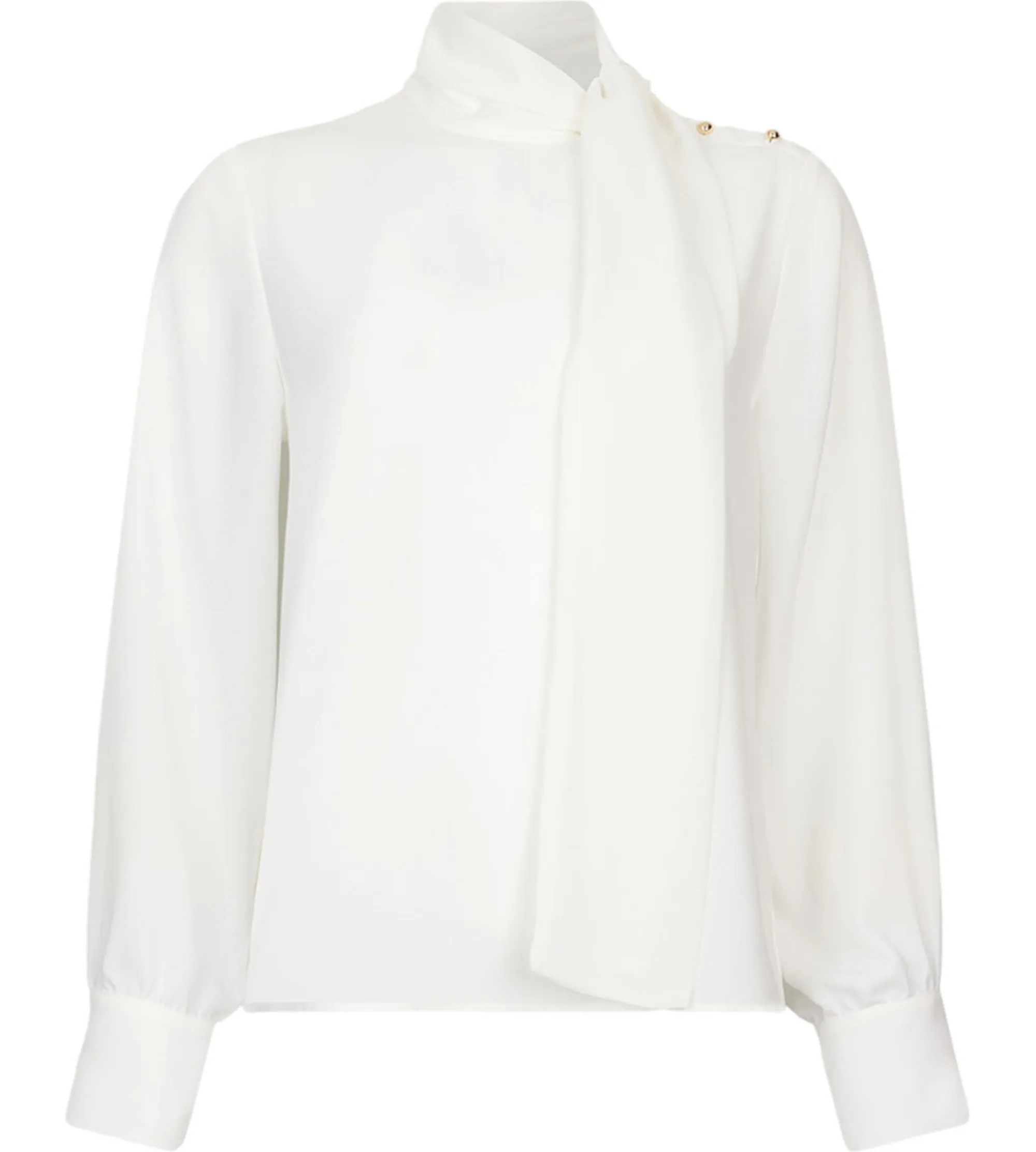 Liujo Jeans B'Blouse With Scarf' White Mf5281T4241 156650
