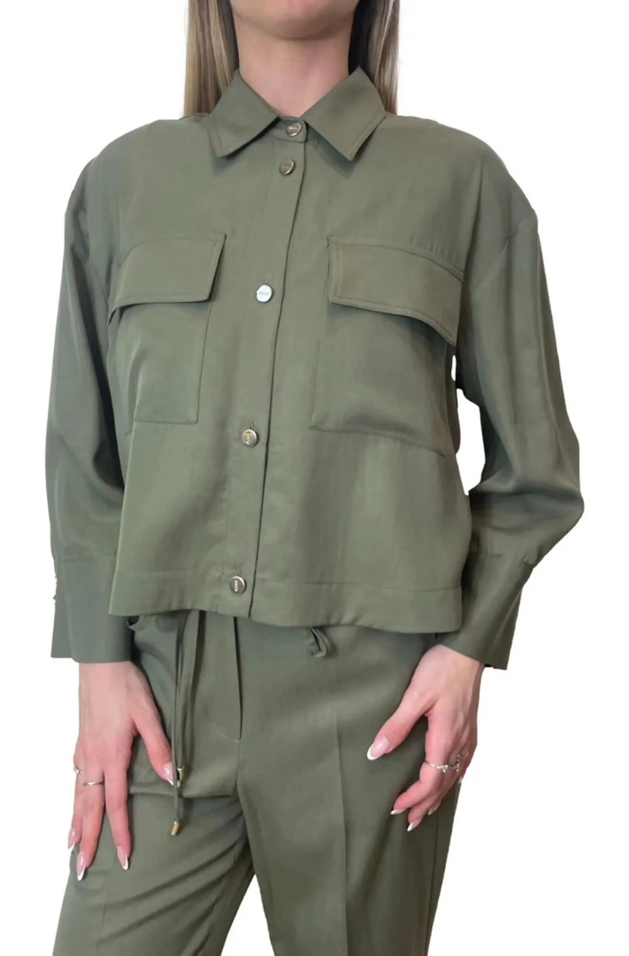 Liujo Jeans Camicia Oliva Wa6265T414A 173494