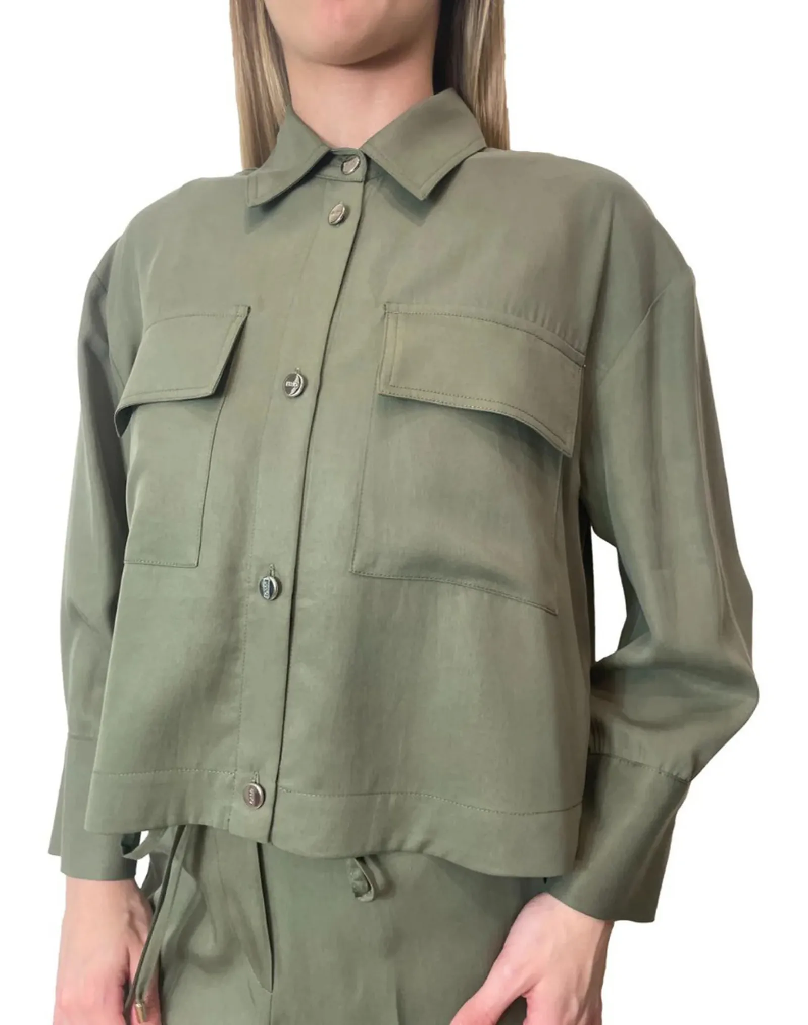 Liujo Jeans Camicia Oliva Wa6265T414A 176061