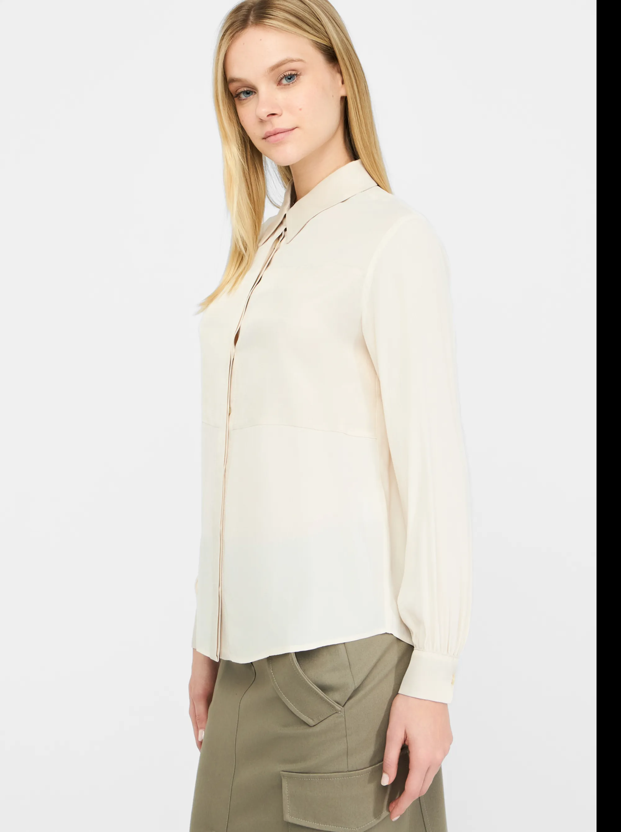 Liujo Jeans B'Crepe Shirt' Beige Mf5106T2578 156294