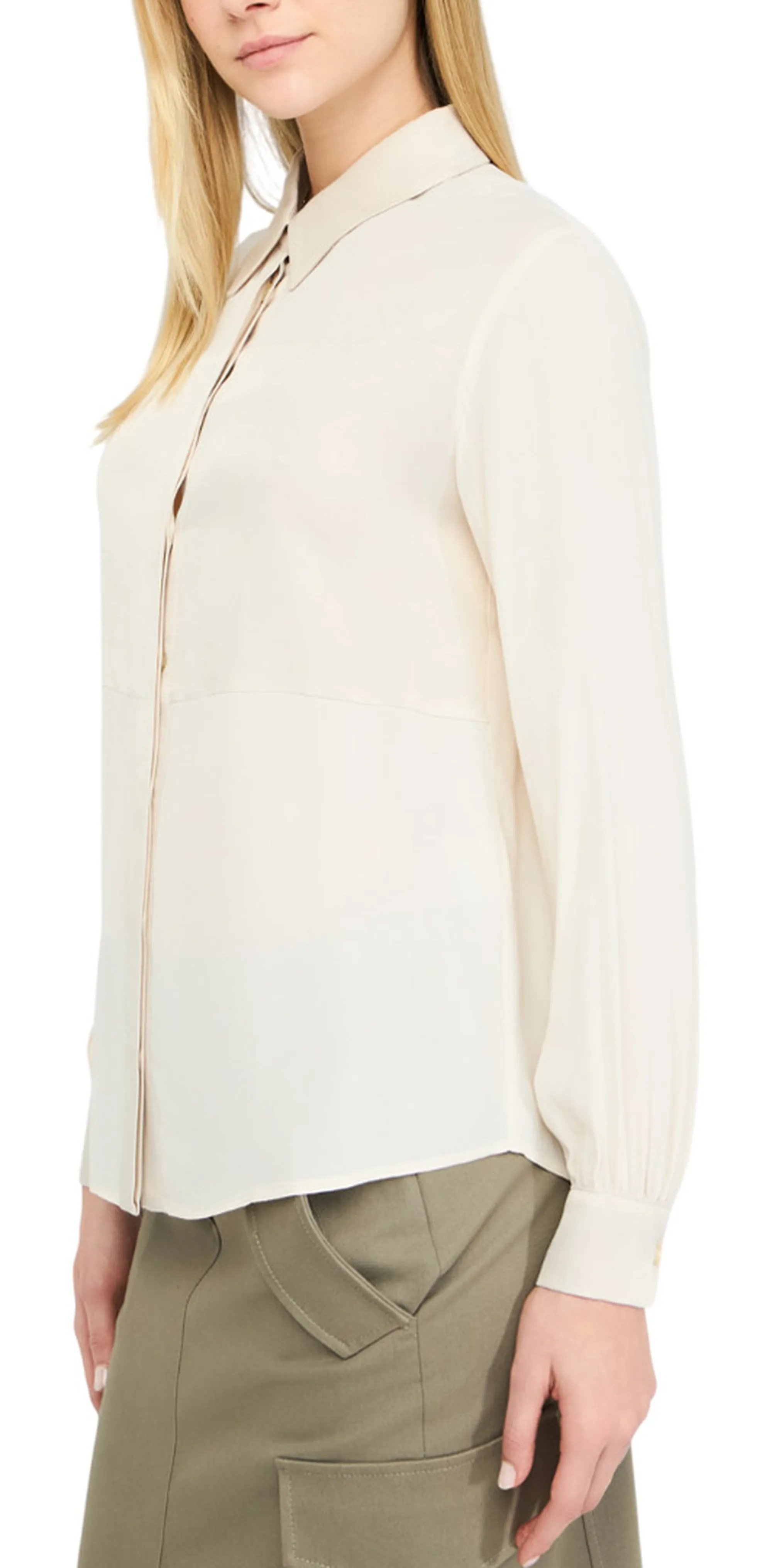 Liujo Jeans Camicia In Crepe Beige Mf5106T2578 157000