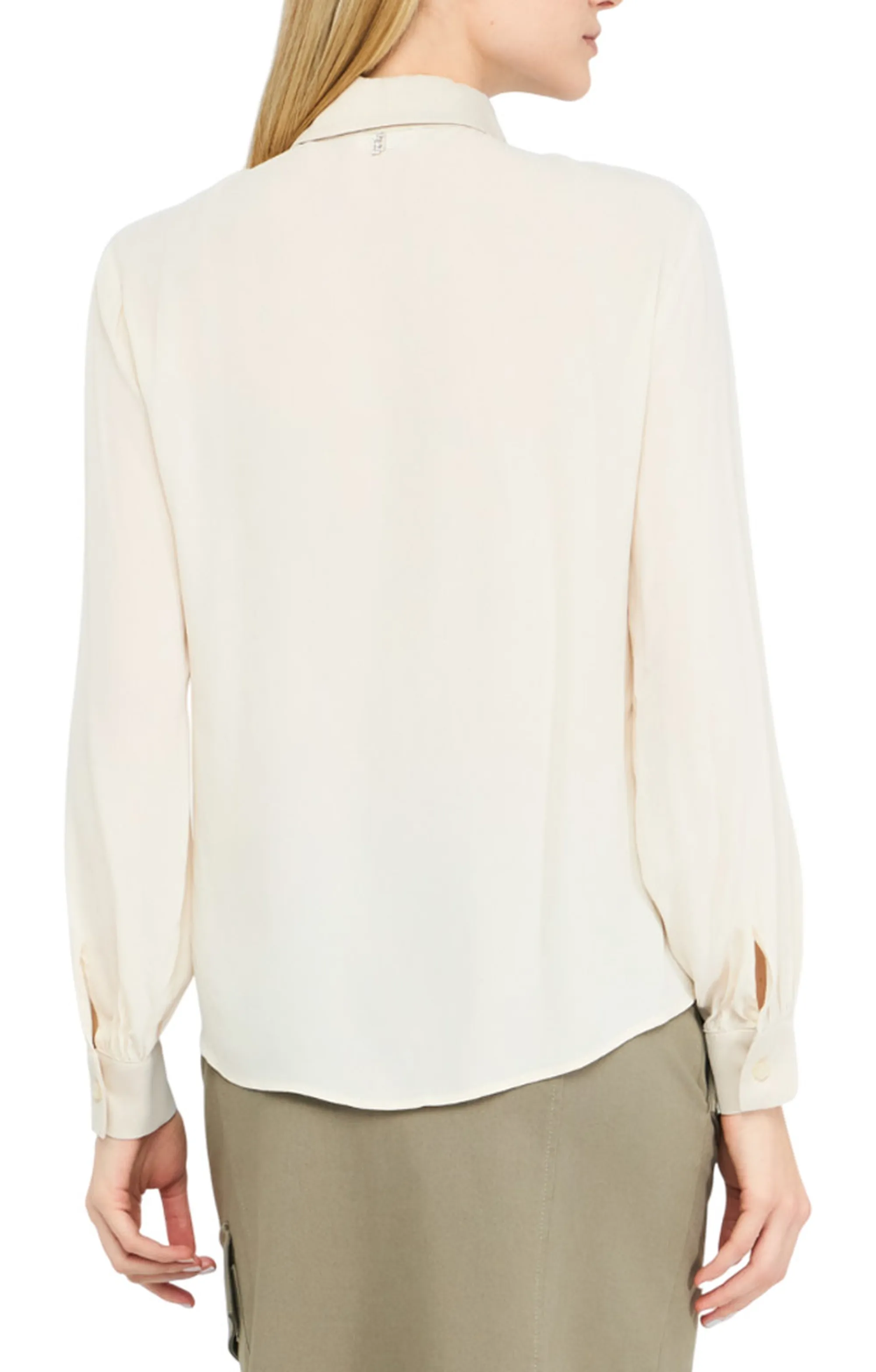 Liujo Jeans Camicia In Crepe Beige Mf5106T2578 157001
