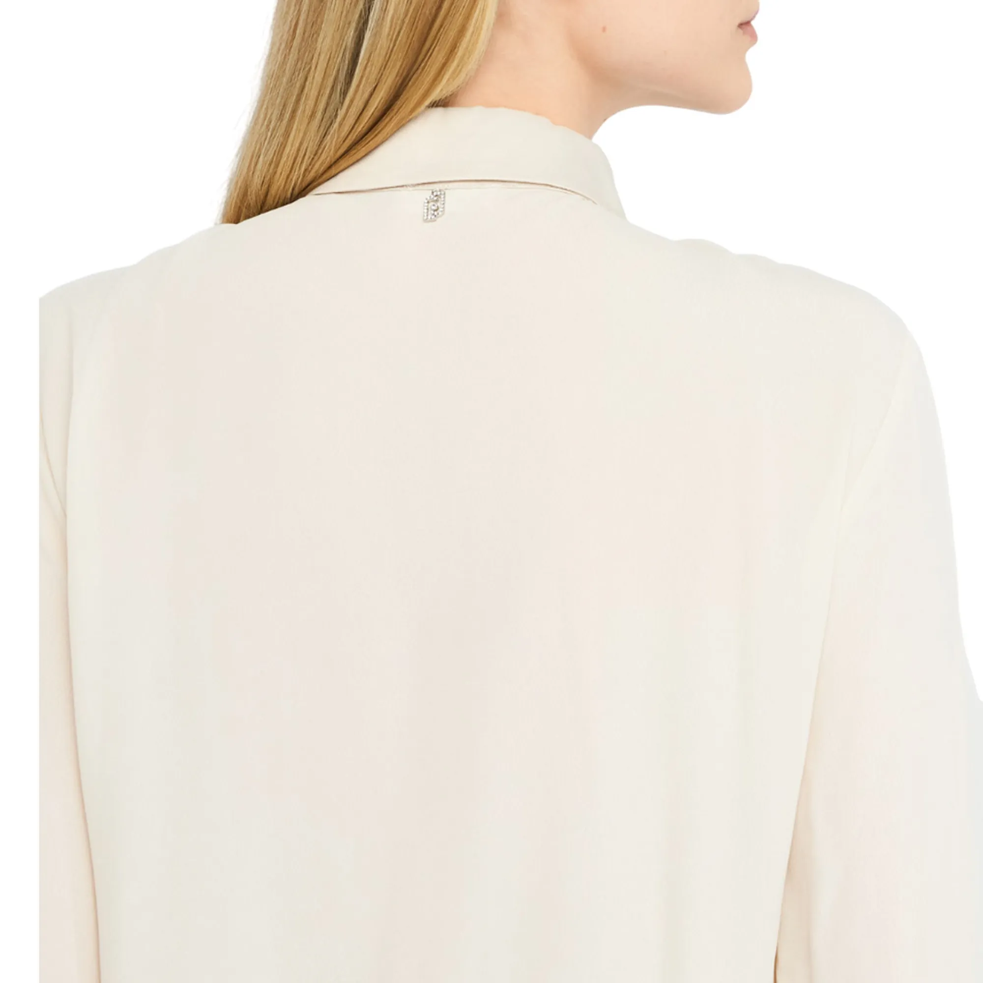 Liujo Jeans Camicia In Crepe Beige Mf5106T2578 157003