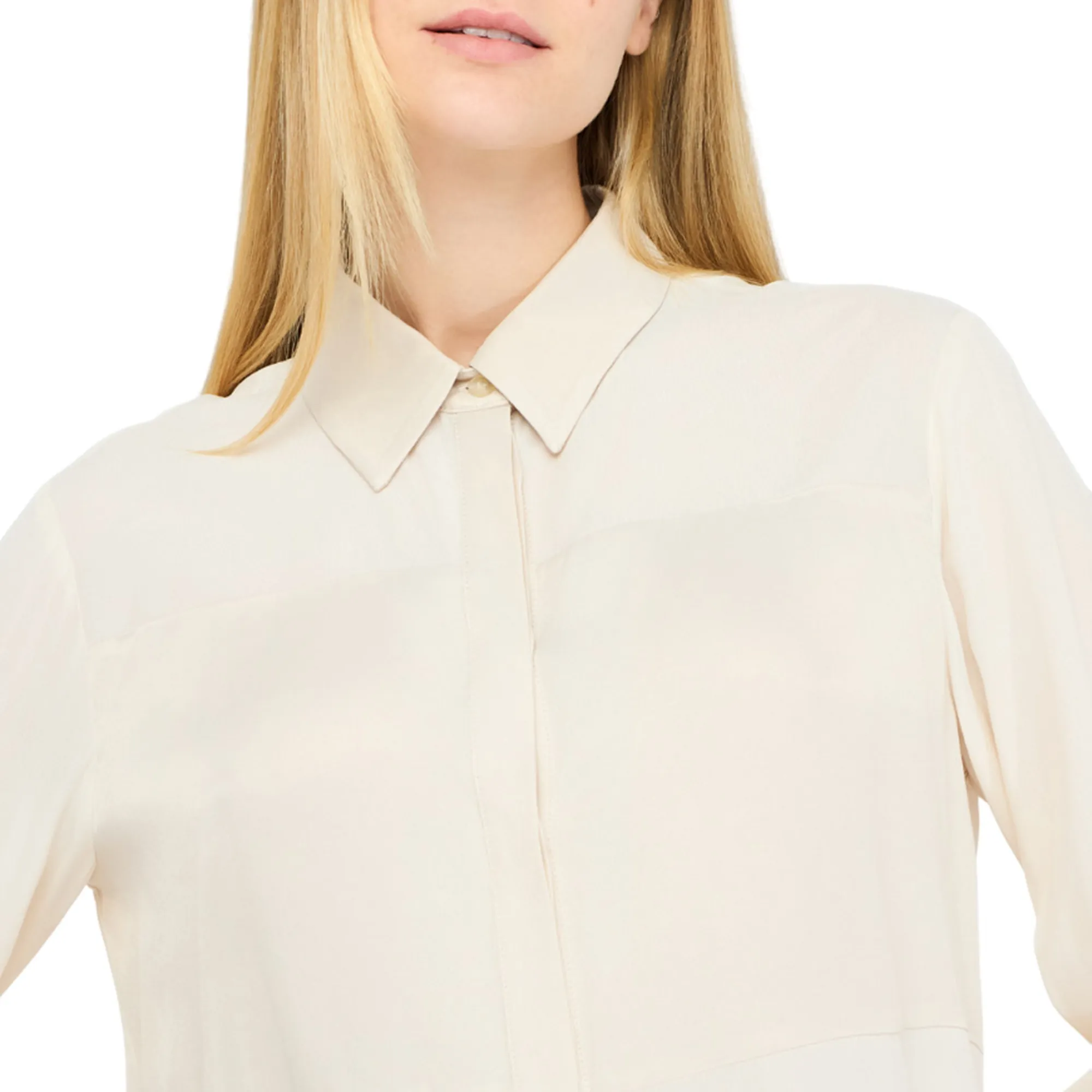 Liujo Jeans Camicia In Crepe Beige Mf5106T2578 157004