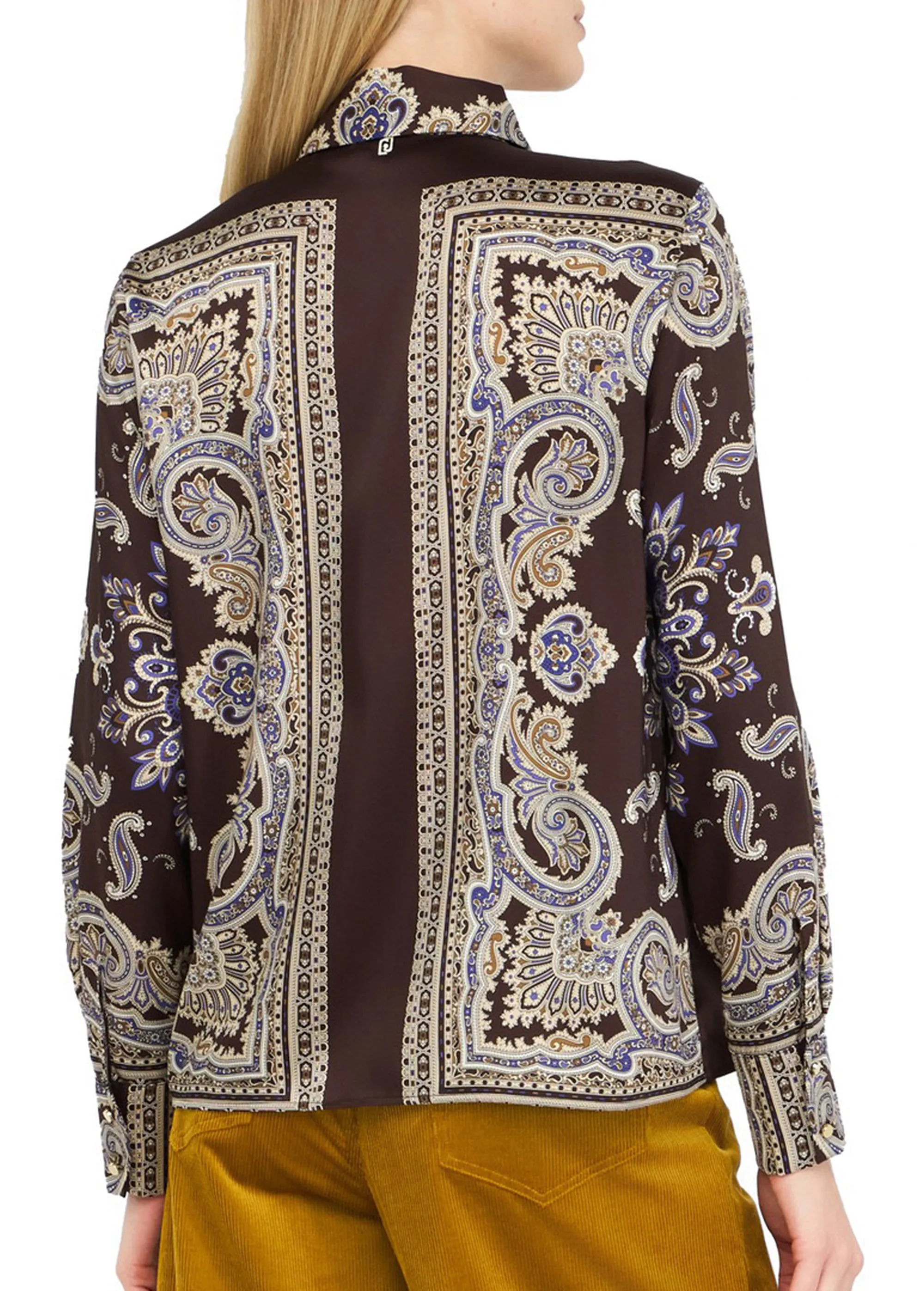 Liujo Jeans B'Twill Shirt' Brown Mf5393Ts117 160021