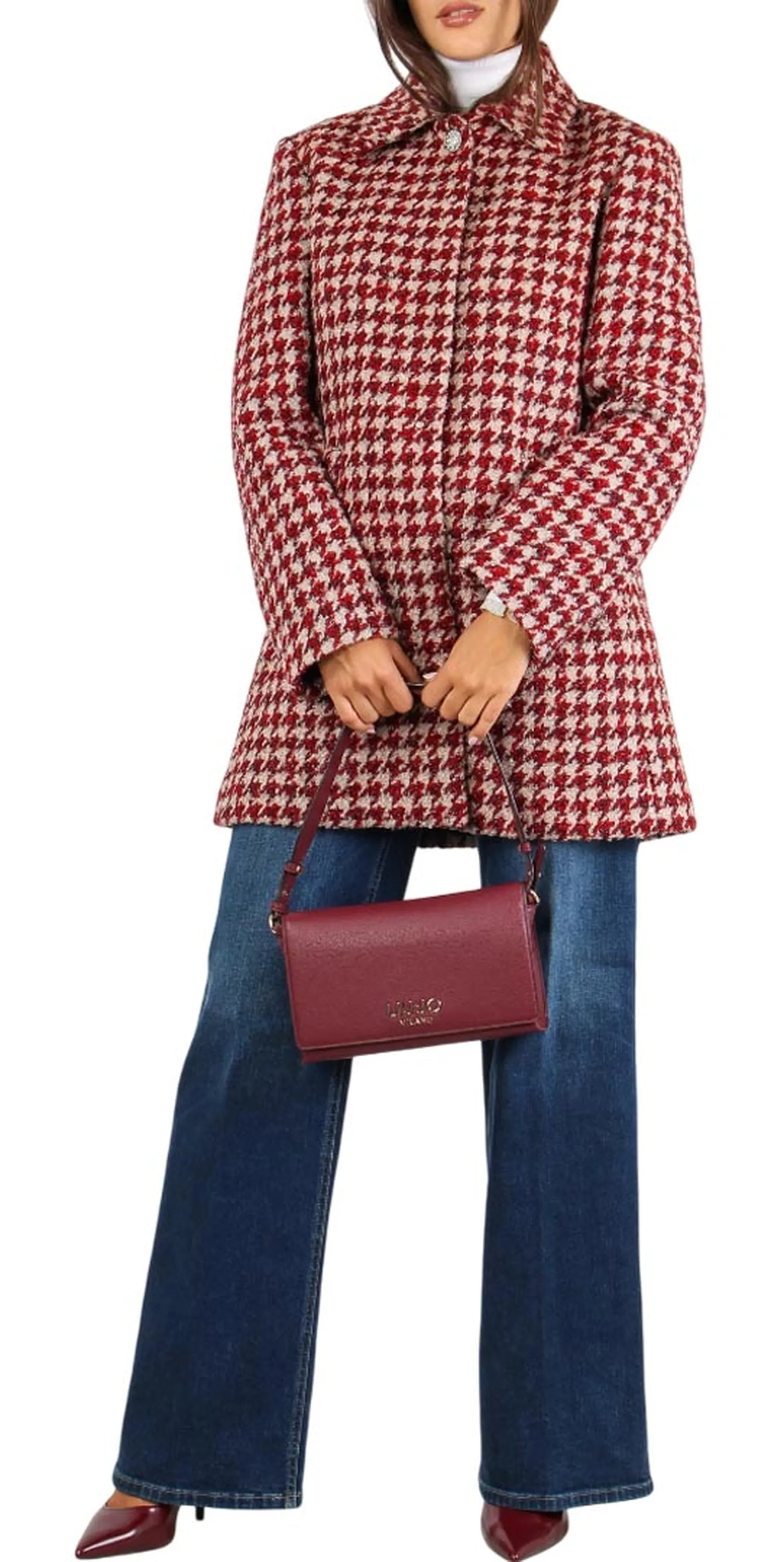 Liujo Jeans B'Boucle Coat' Red Mf5436T220A 160539