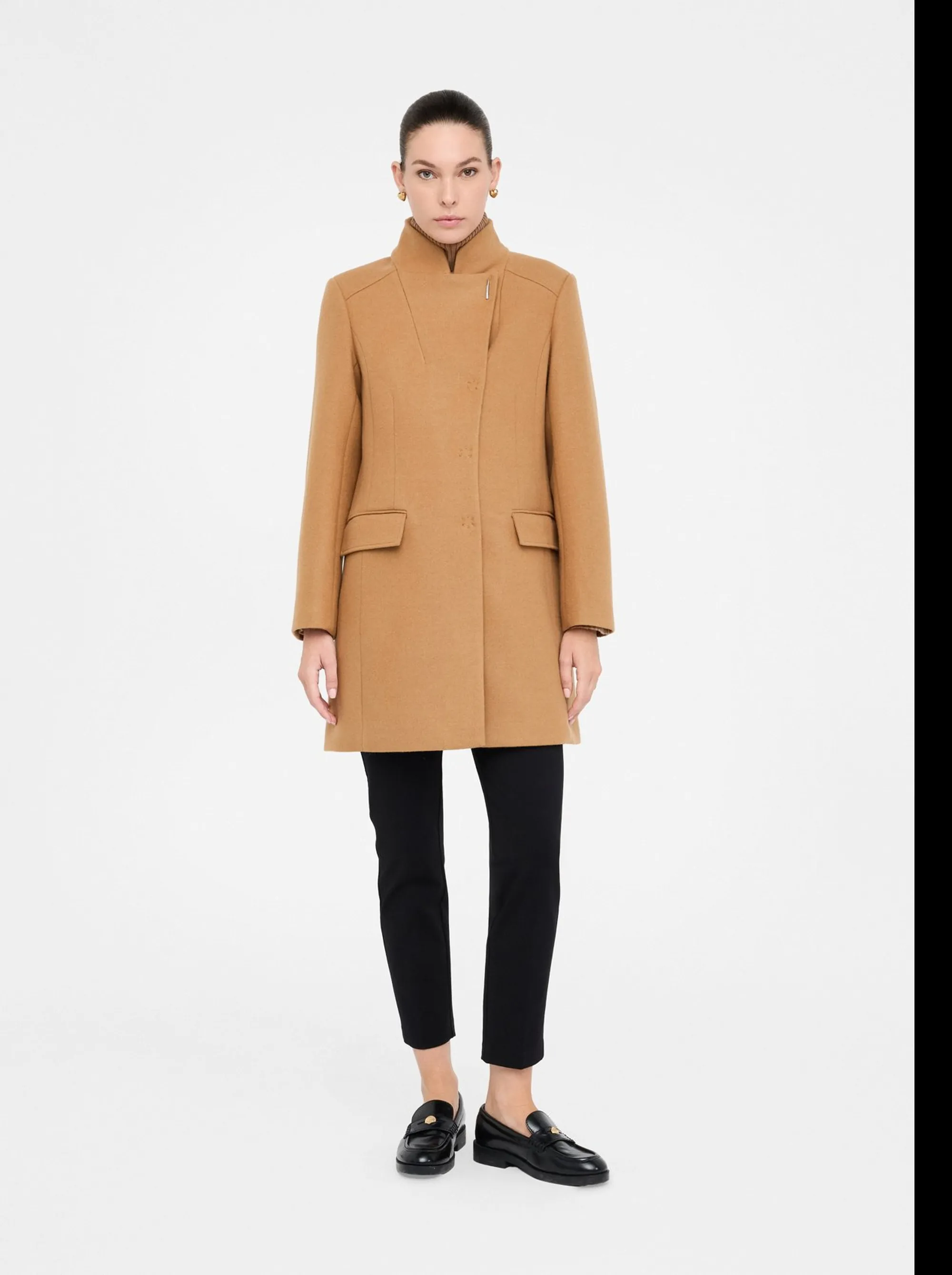 Liujo Jeans B'Double Cloth Coat' Beige Mf5119J4873 156231