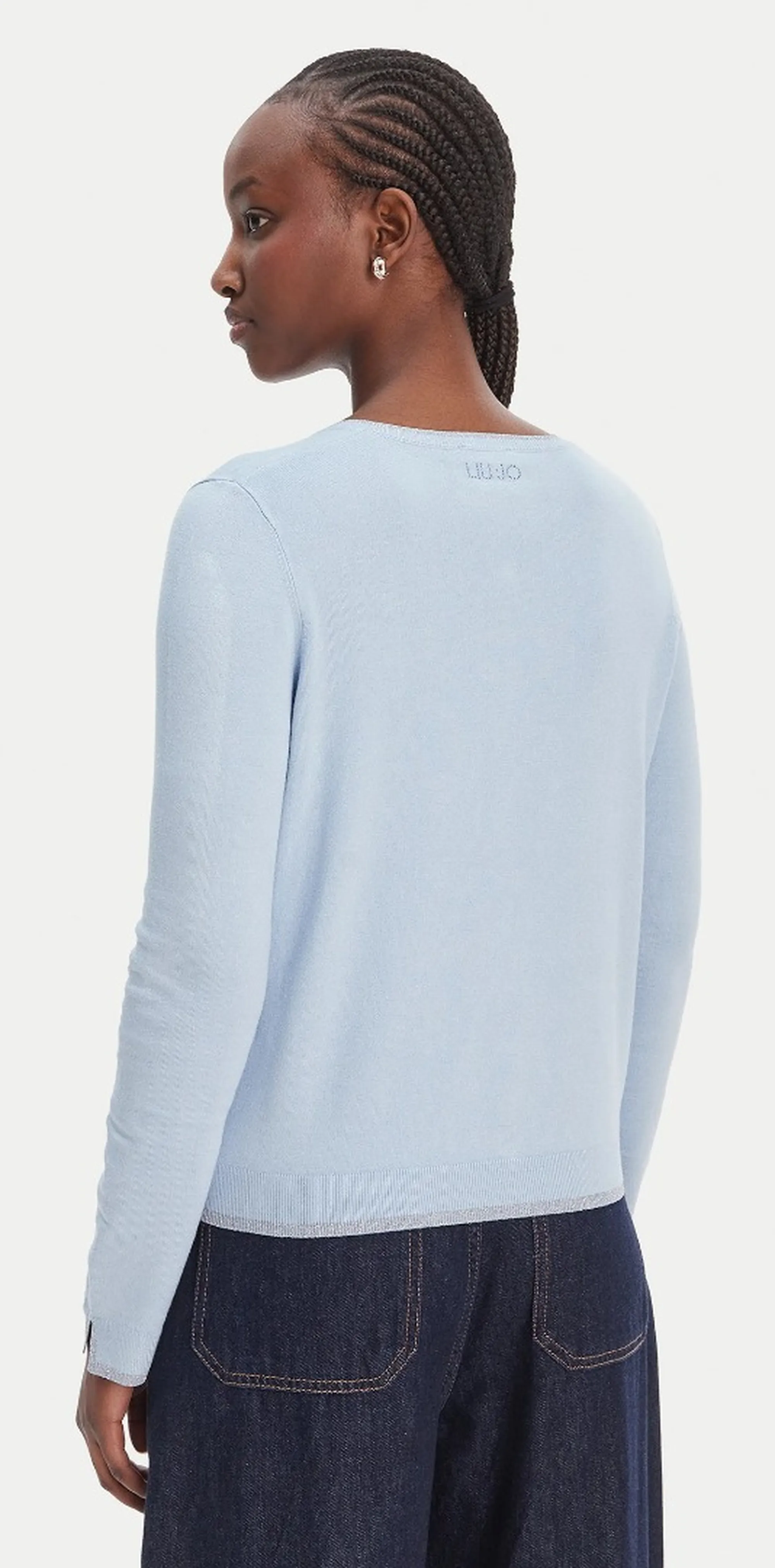 Liujo Jeans Cardigan Azzurro Wa6280Ms49I 173875