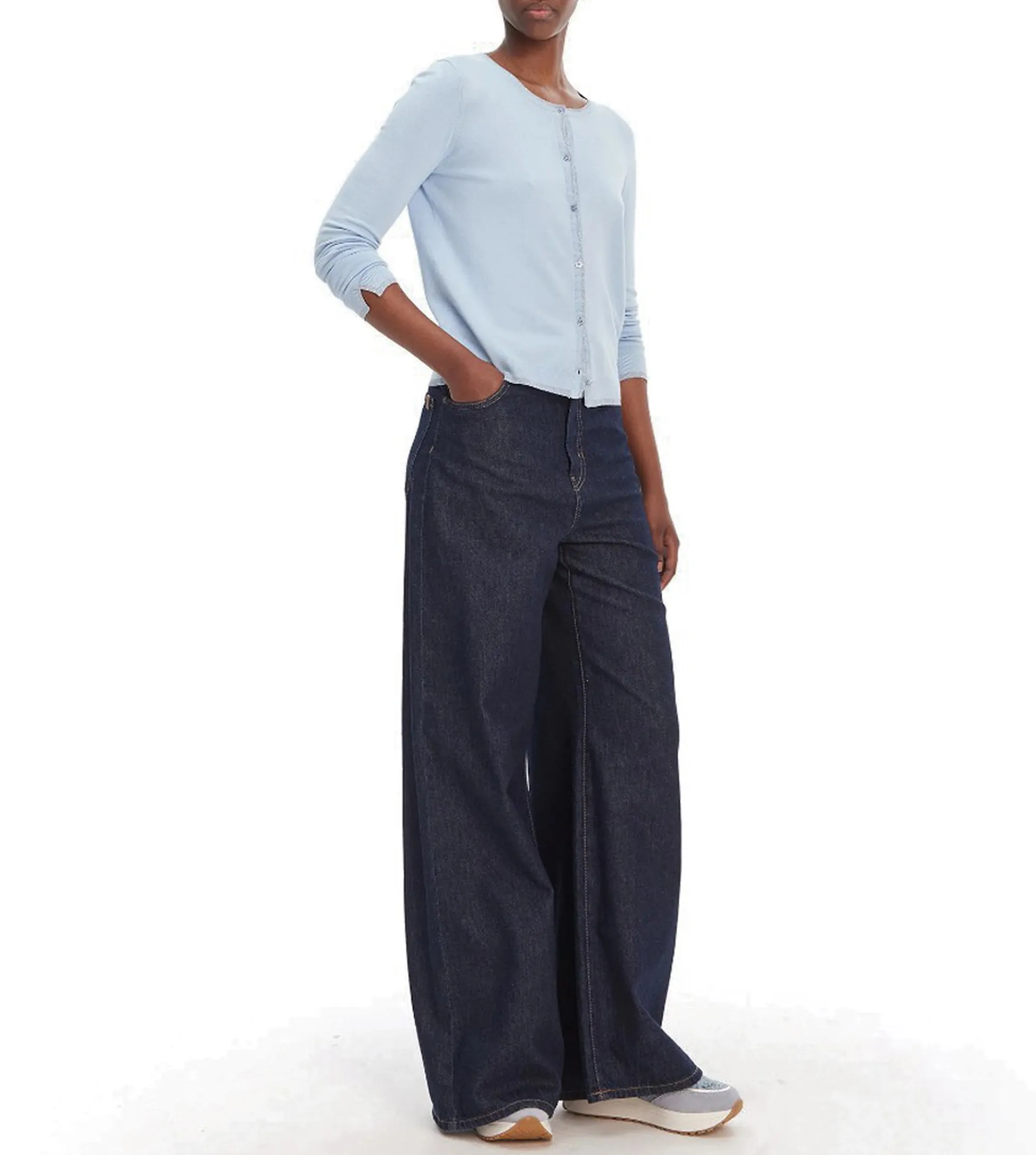 Liujo Jeans B'Cardigan ' Sky Blue Wa6280Ms49I 177652