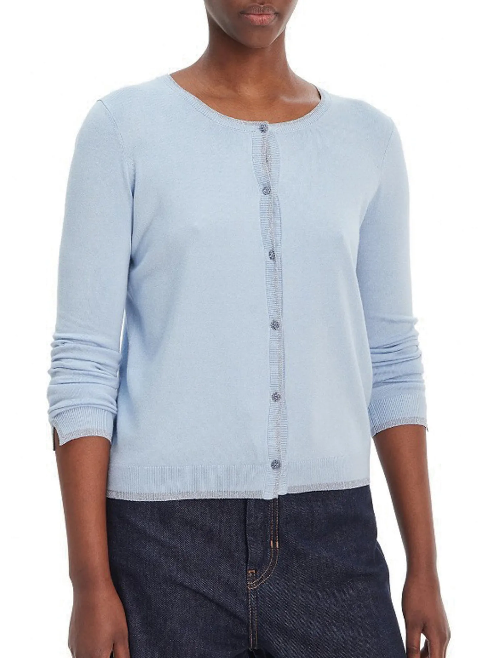 Liujo Jeans Cardigan Azzurro Wa6280Ms49I 177654