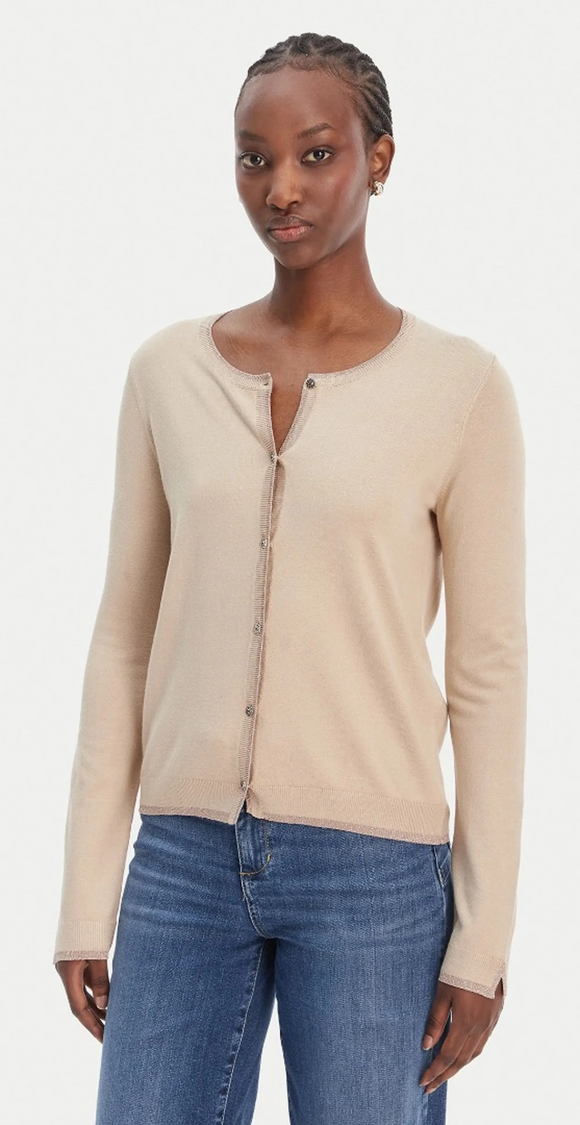 Liujo Jeans Cardigan Crema Wa6280Ms49I 173869