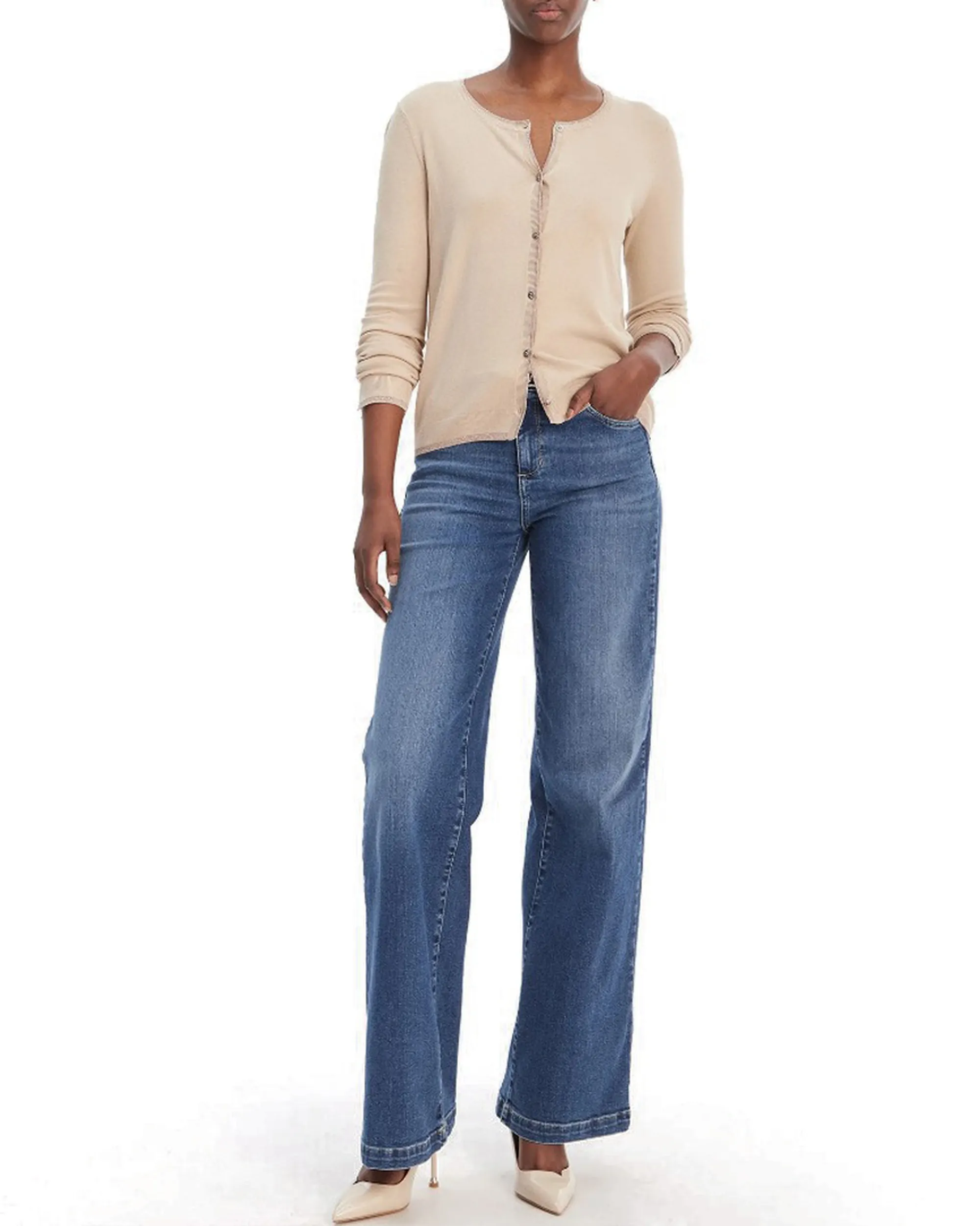 Liujo Jeans B'Cardigan ' Cream Wa6280Ms49I 177650