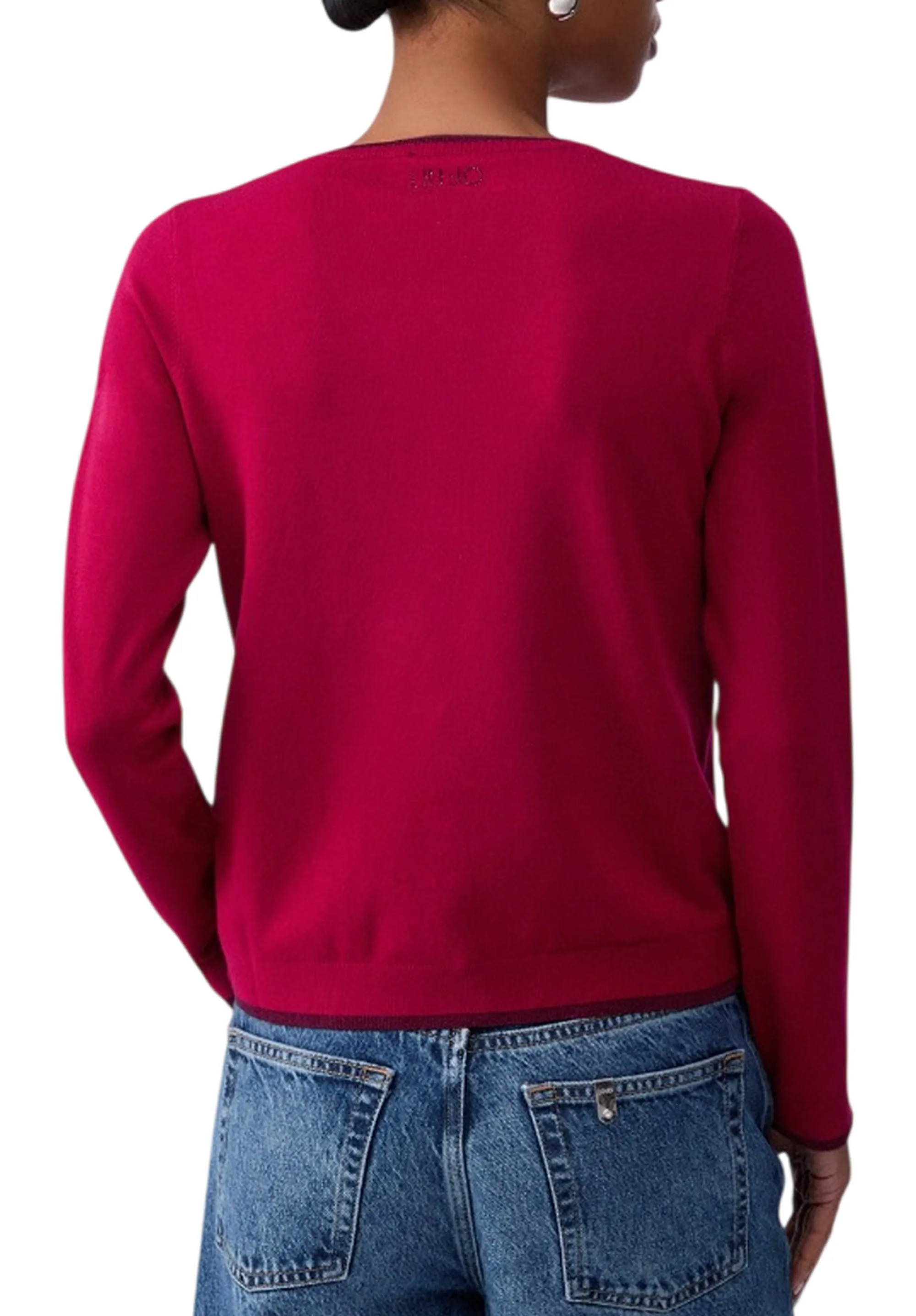 Liujo Jeans Cardigan Fuxia Wa6280Ms49I 183510