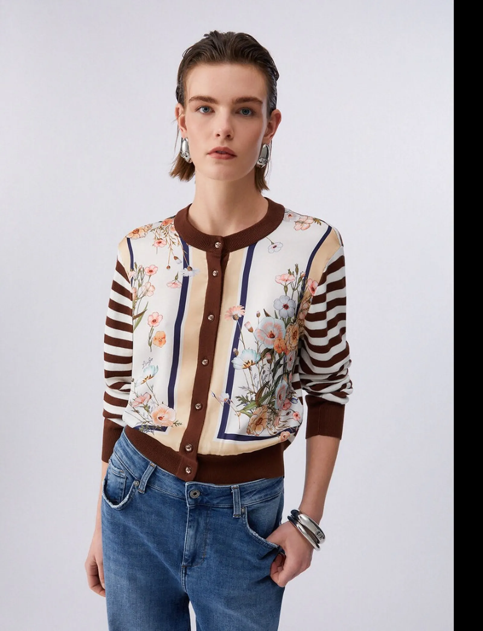 Liujo Jeans Cardigan Multicolor Wa6384Ms49I 174400