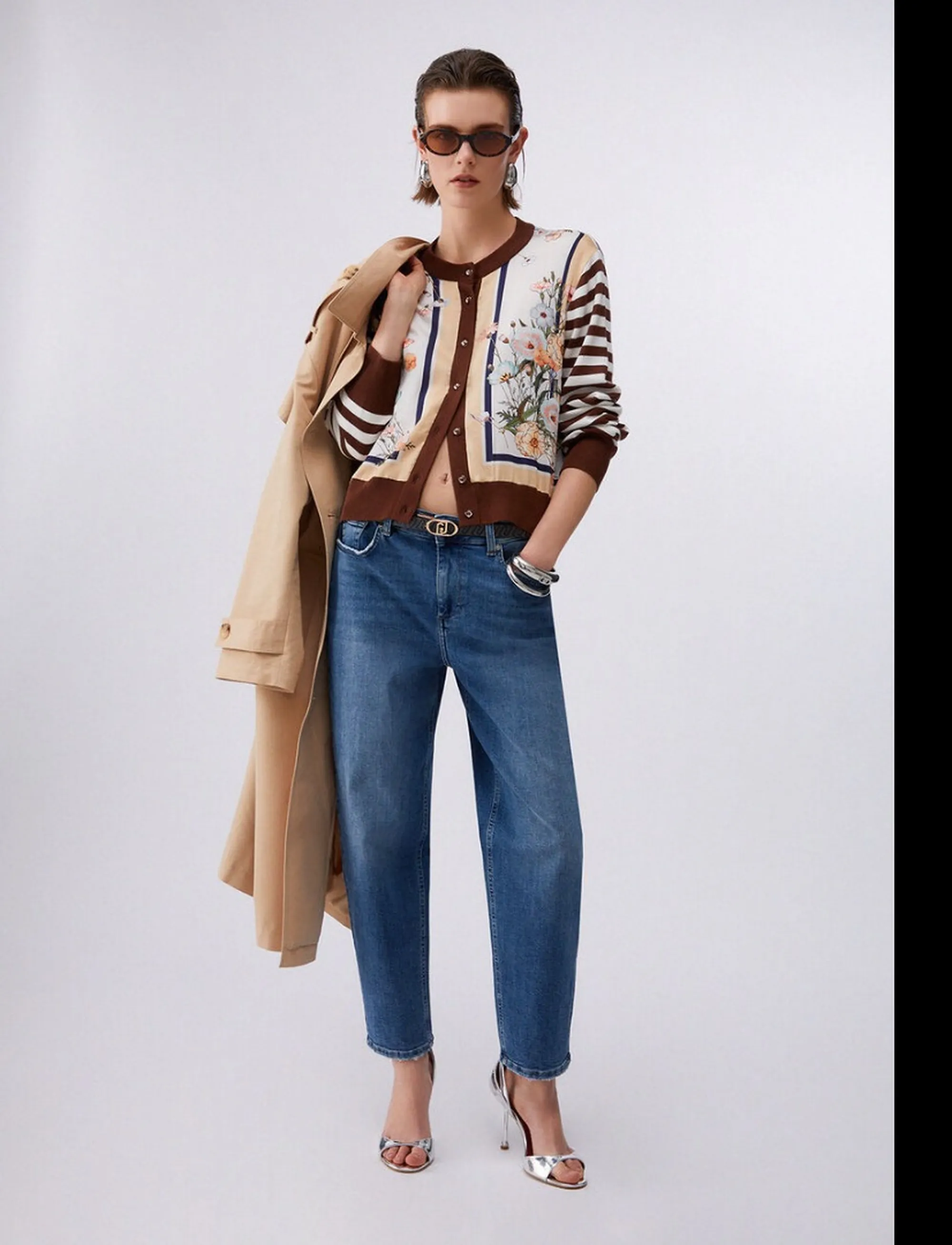 Liujo Jeans Cardigan Multicolor Wa6384Ms49I 174403