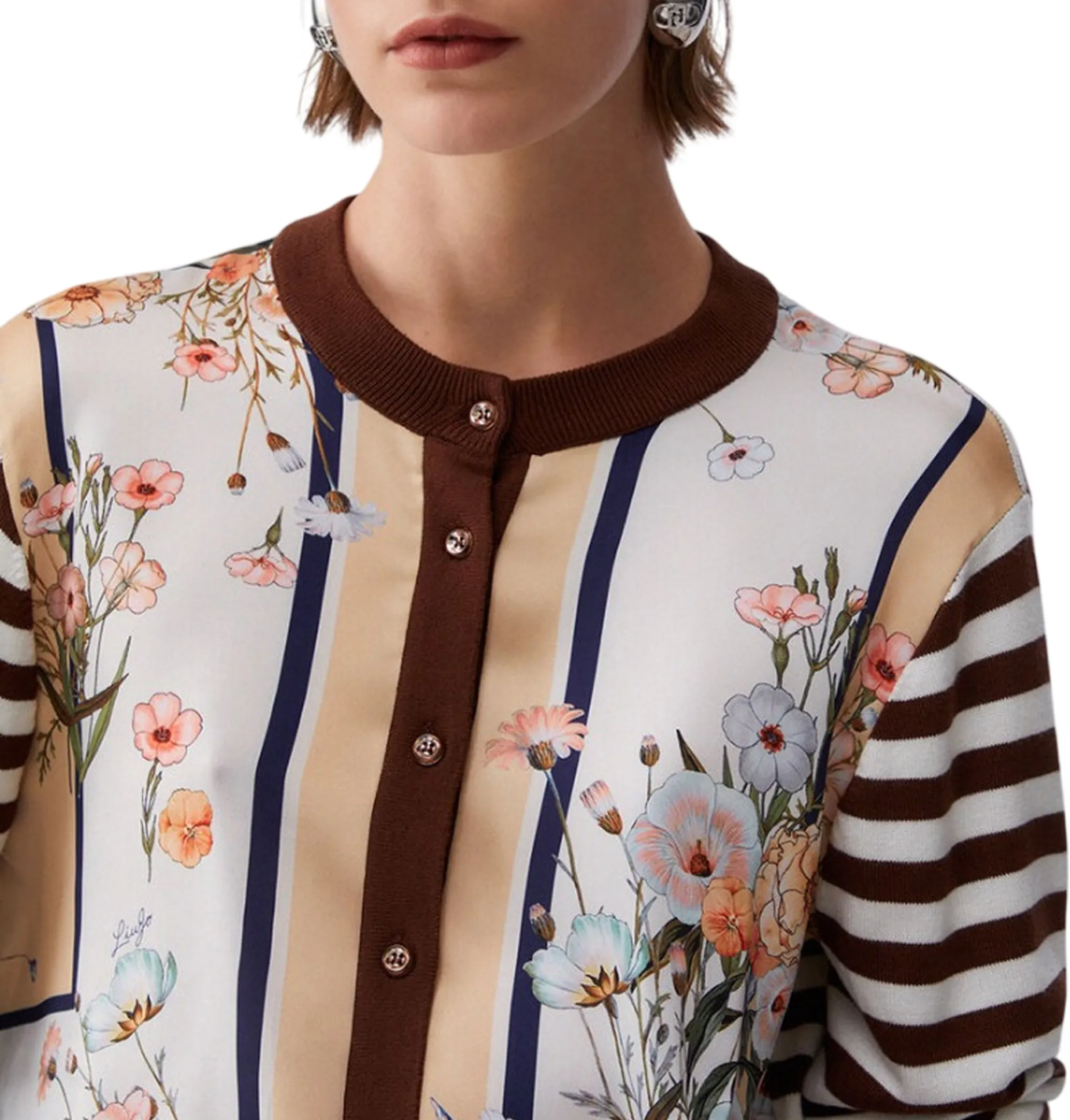 Liujo Jeans B'Cardigan ' Multicolor Wa6384Ms49I 177578