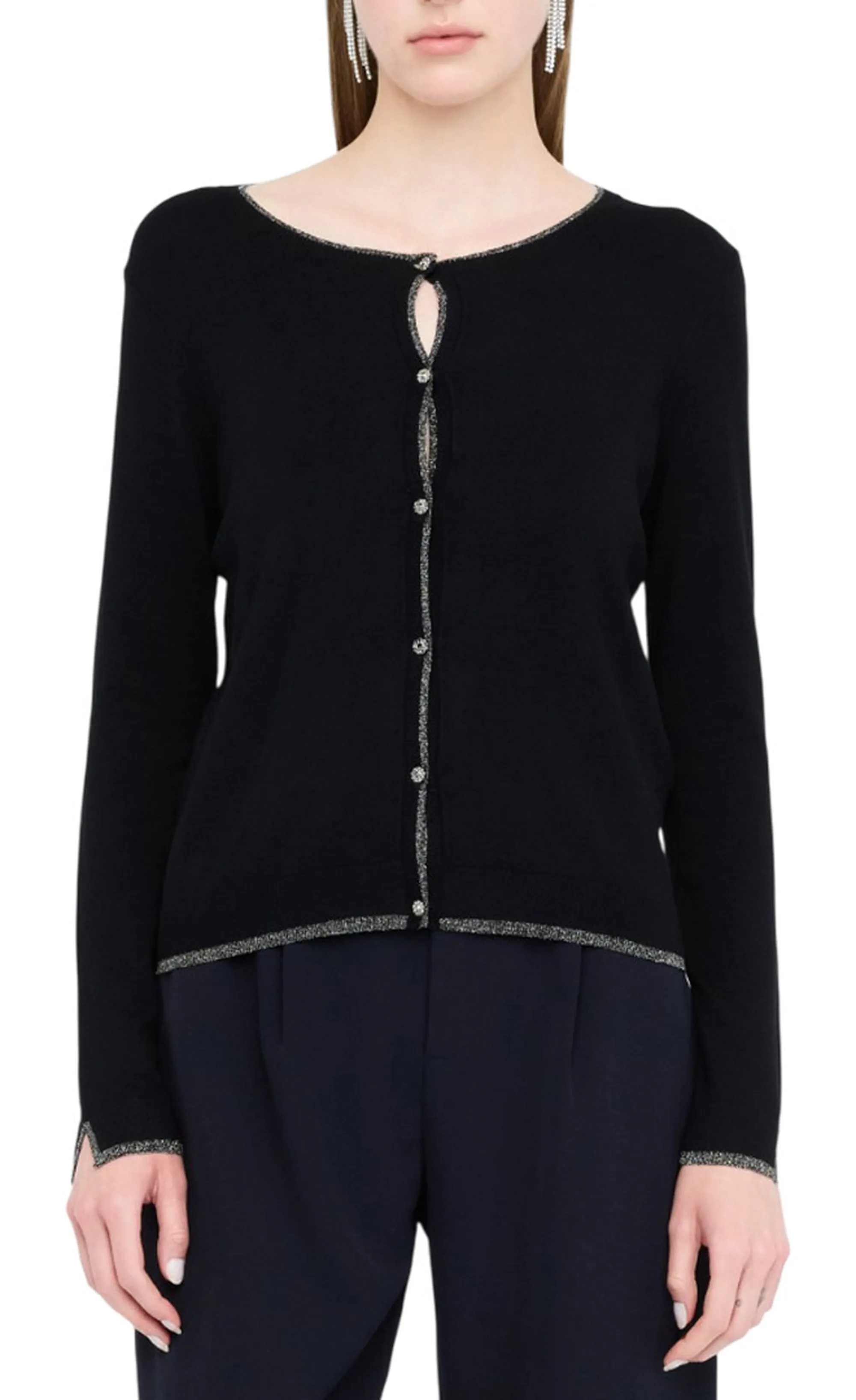 Liujo Jeans B'Cardigan ' Black Mf5225Ms49I 156735