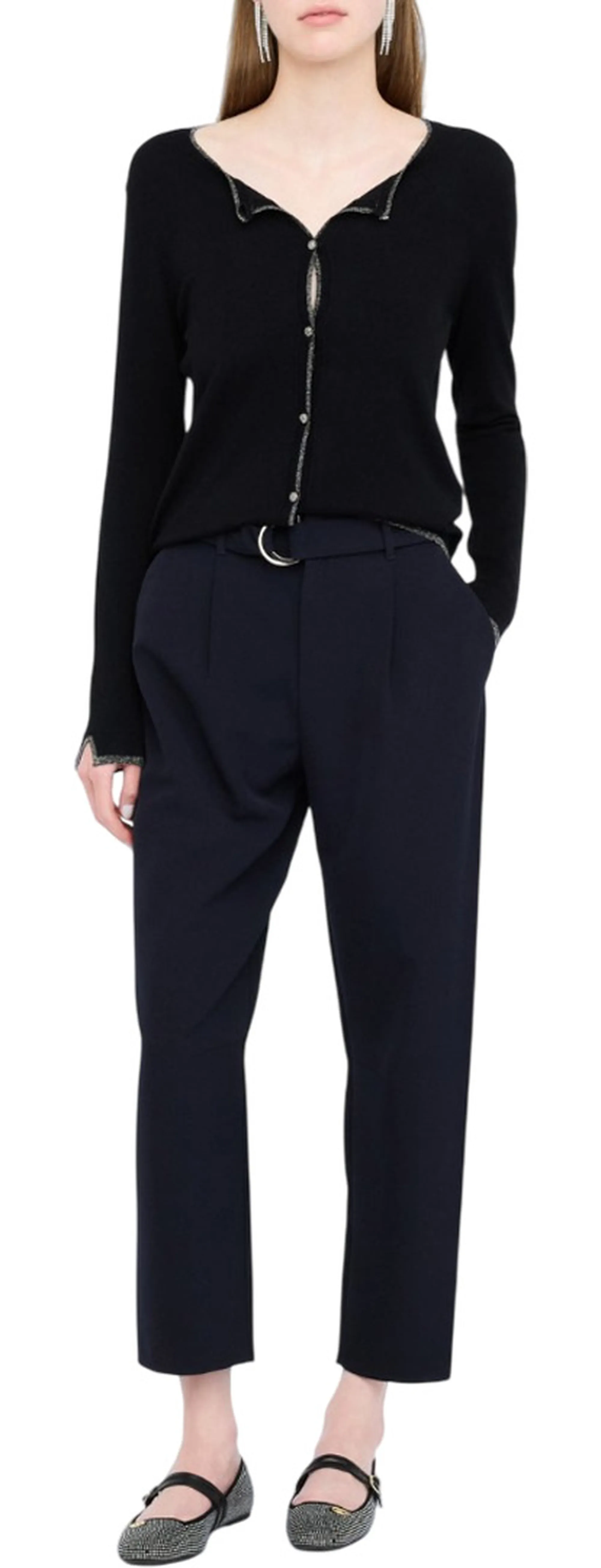 Liujo Jeans B'Cardigan ' Black Mf5225Ms49I 156738