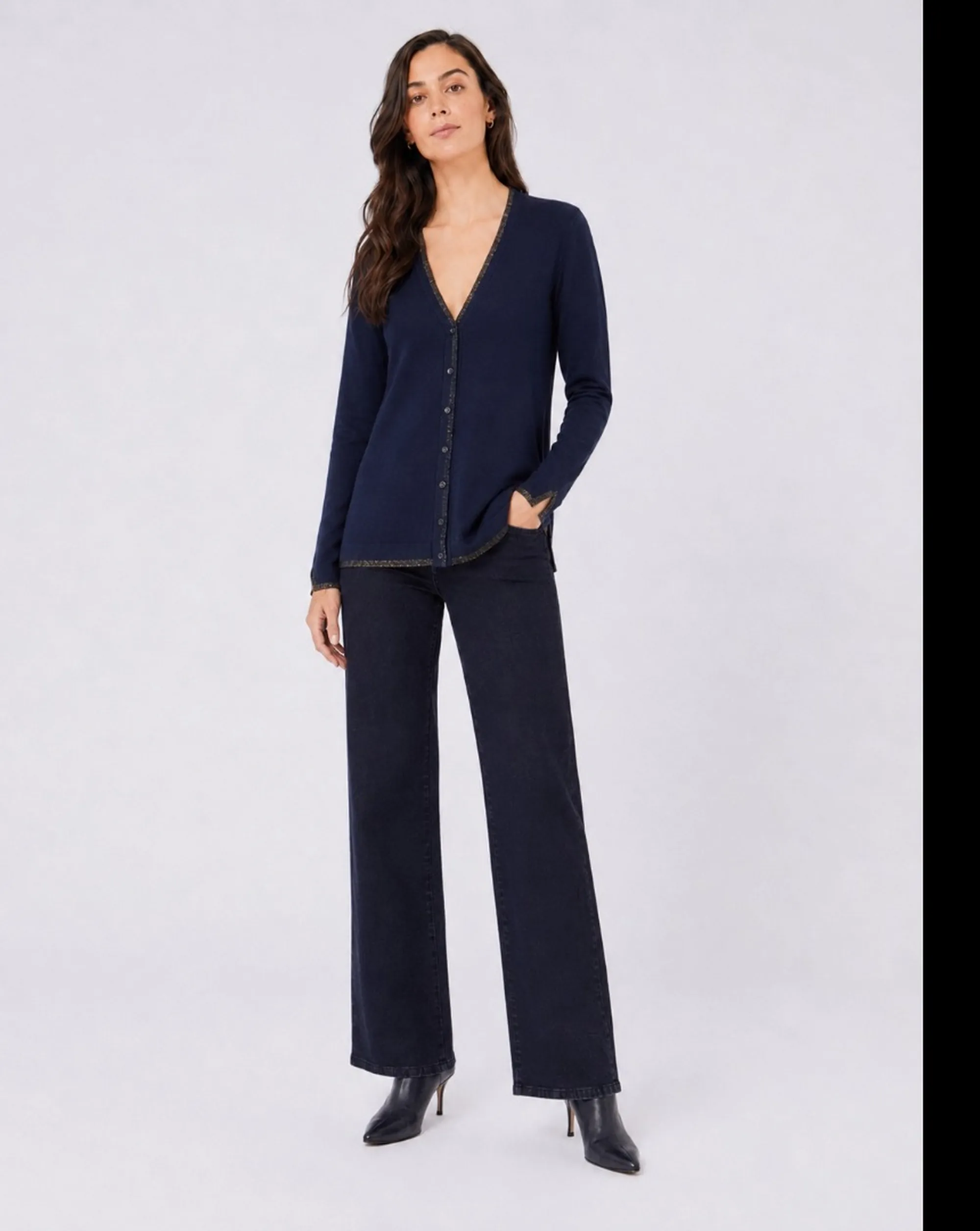 Liujo Jeans Cardigan Liujo Blu Scuro Wf6083Ms49I 187970