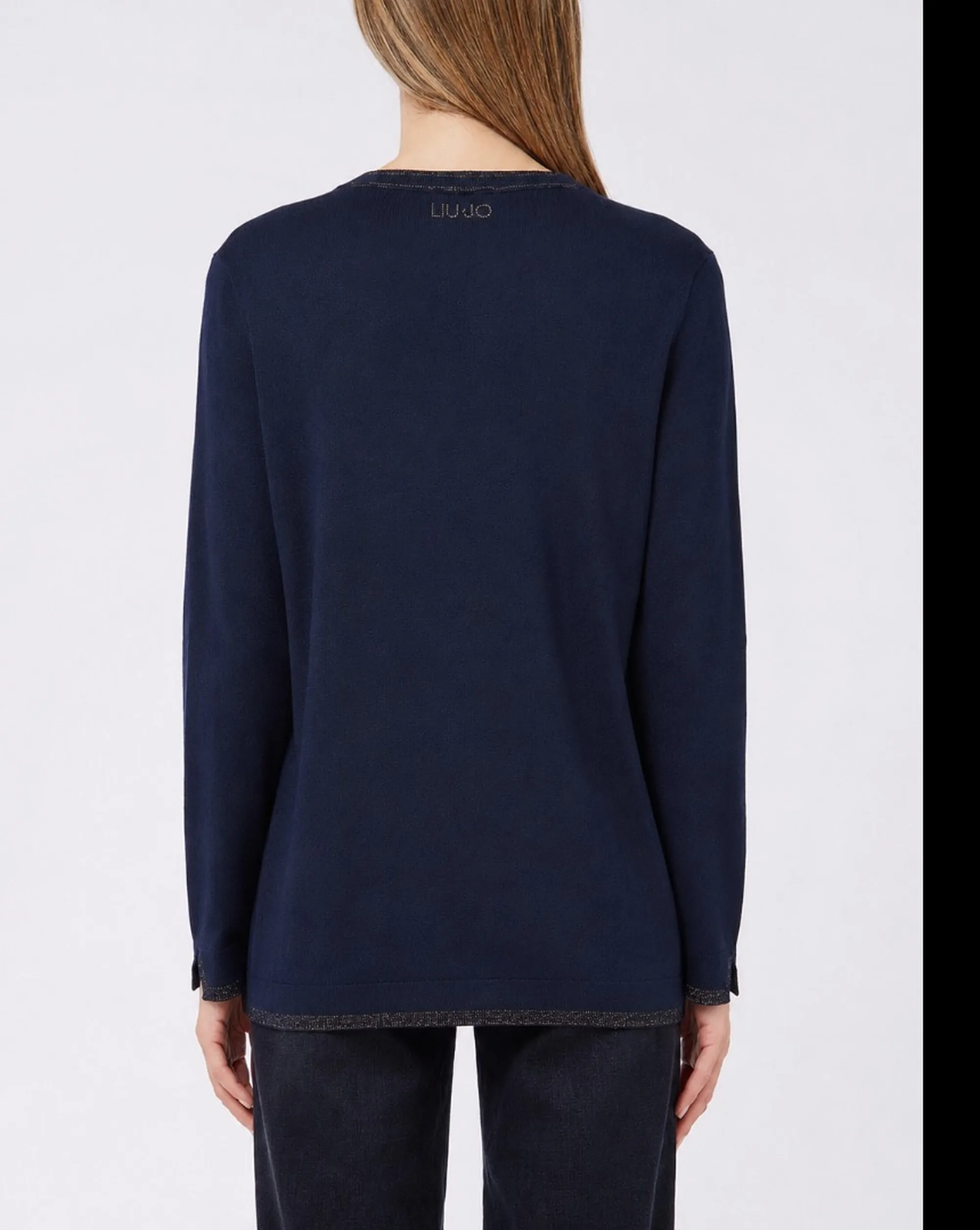 Liujo Jeans Cardigan Liujo Blu Scuro Wf6083Ms49I 187972