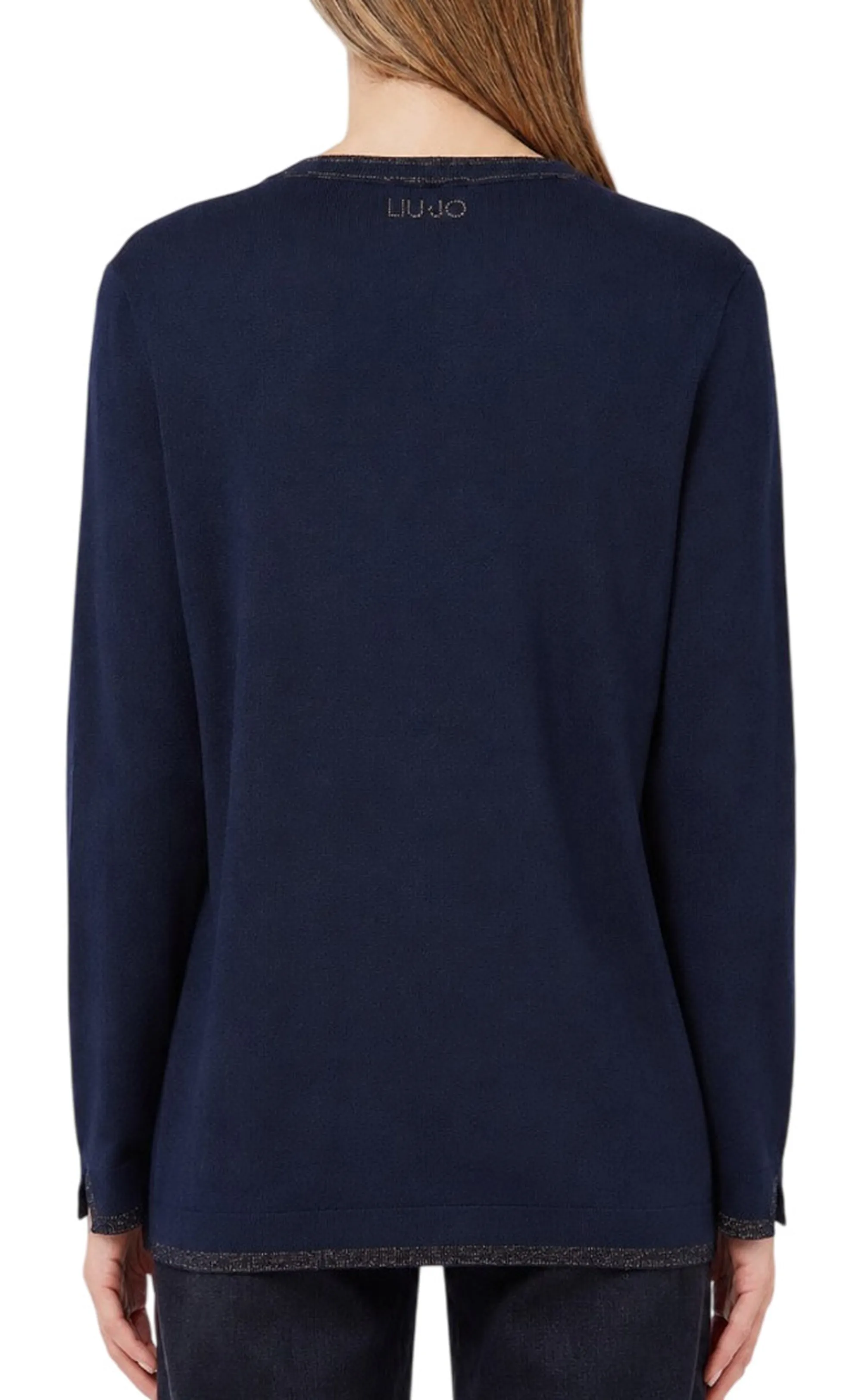 Liujo Jeans Cardigan Liujo Blu Scuro Wf6083Ms49I 188184