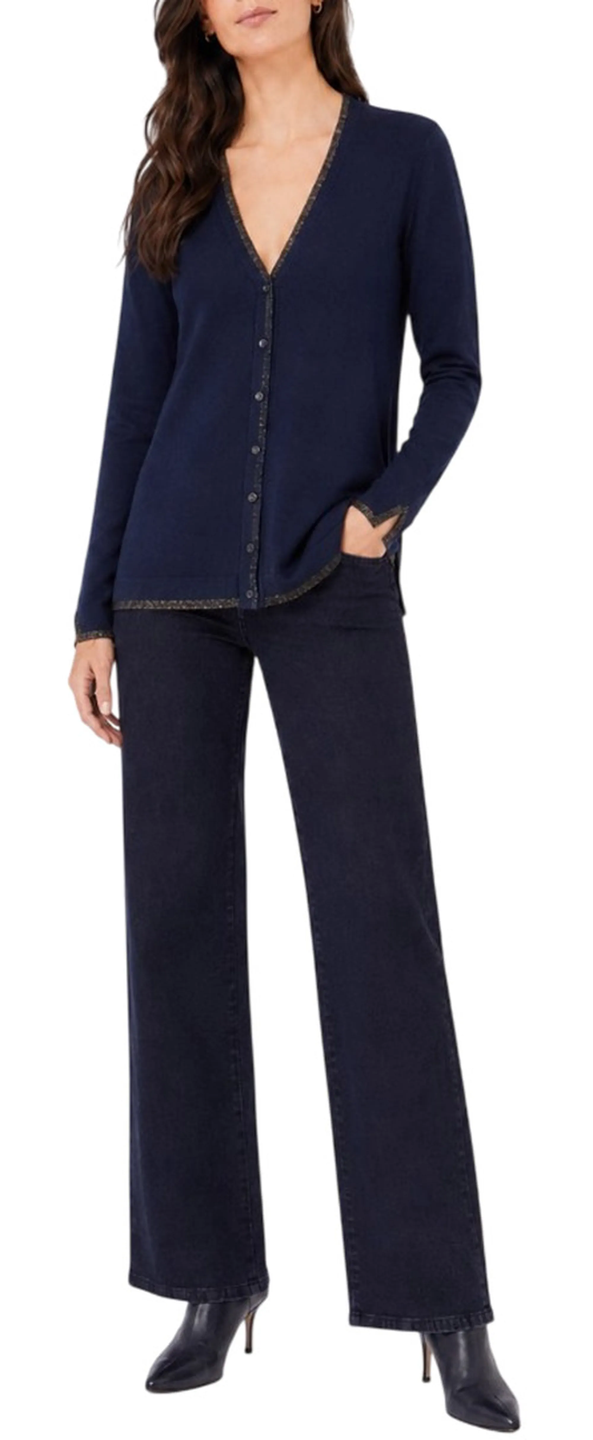 Liujo Jeans Cardigan Liujo Blu Scuro Wf6083Ms49I 188185