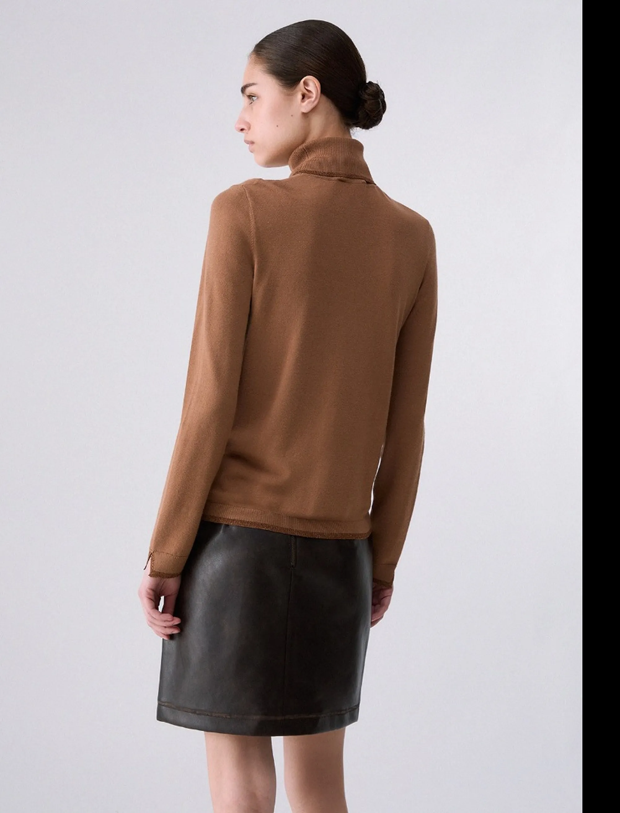 Liujo Jeans Dolcevita Cono Profili Lurex Beige Wf6013Ms49I 185463