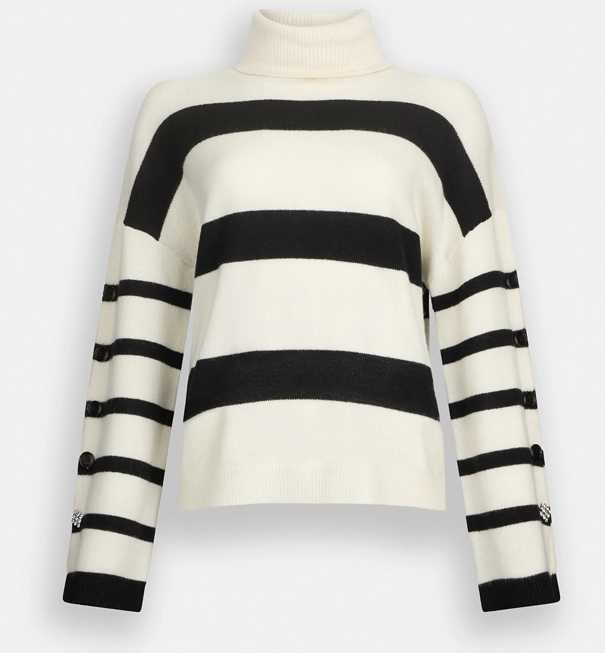 Liujo Jeans B'Wool Turtleneck' White Mf5127Ms009 156359