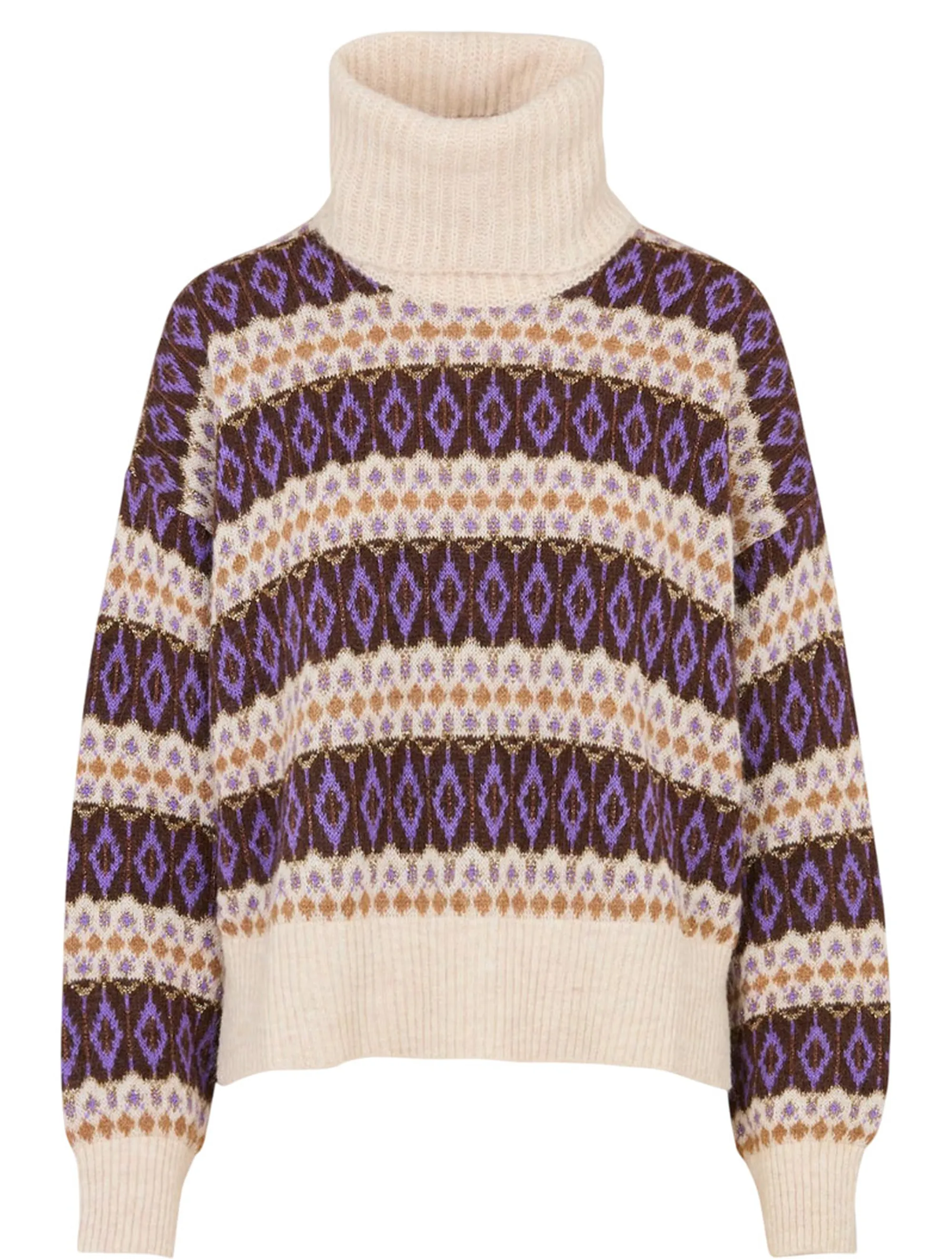 Liujo Jeans B'Lurex Turtleneck' Viola Mf5241Ma58P 156667