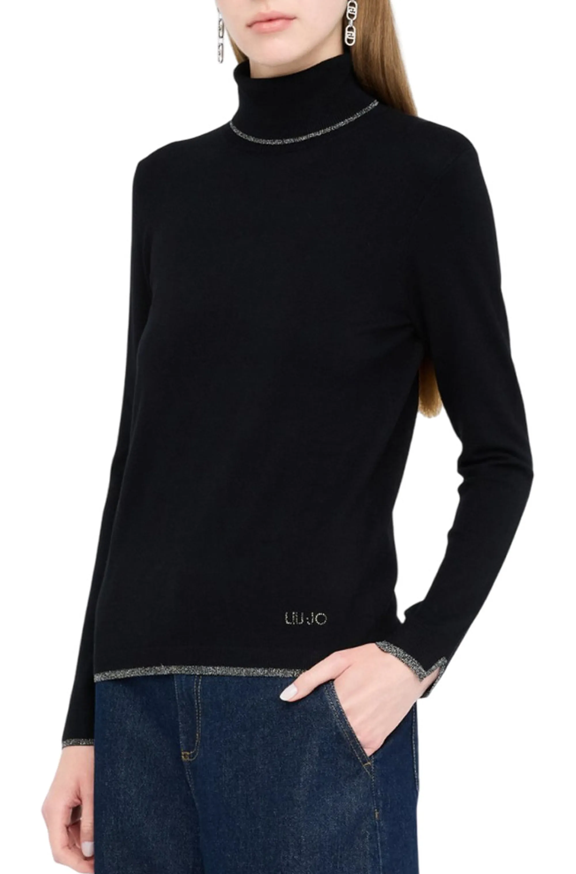 Liujo Jeans B'Liujo Turtleneck' Black Mf5229Ms49I 156707