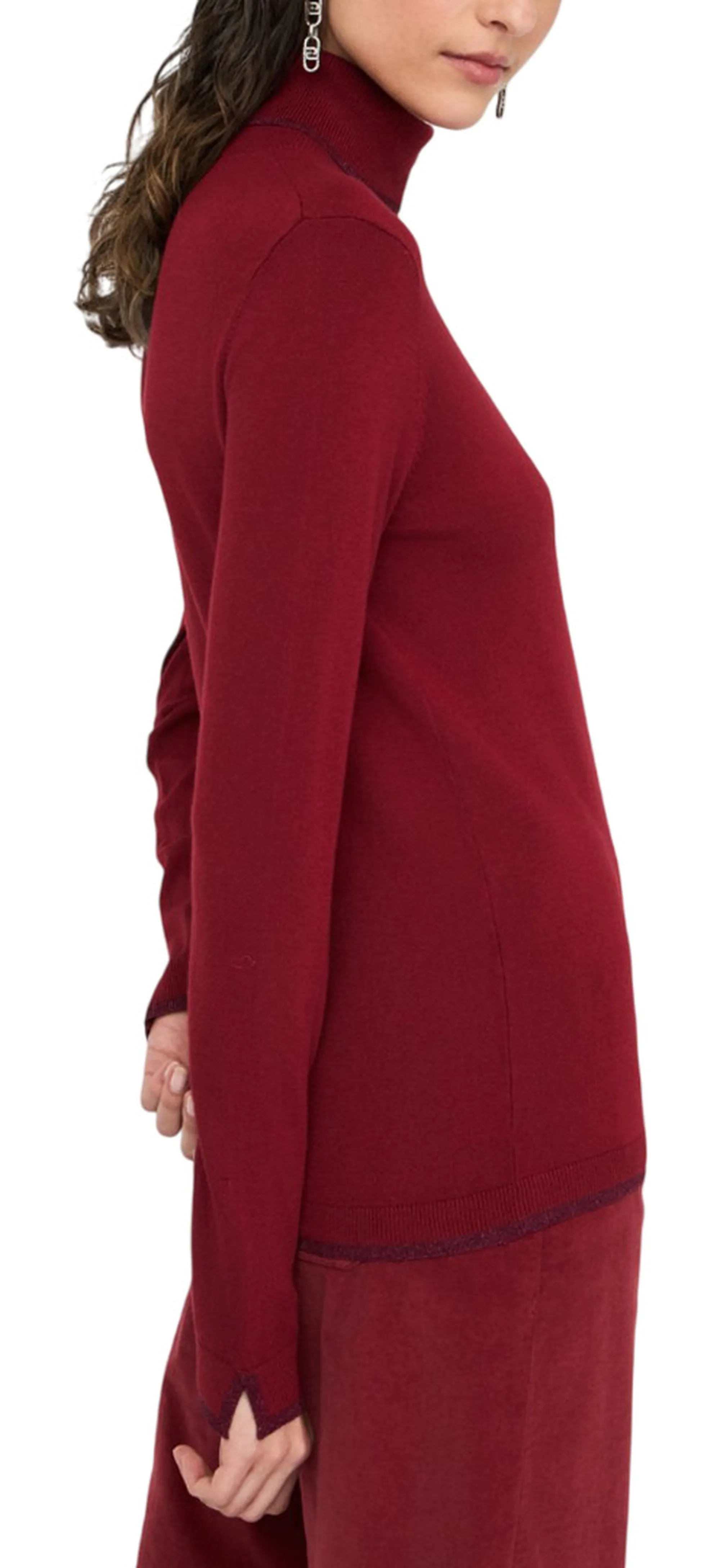 Liujo Jeans B'Liujo Turtleneck' Red Mf5229Ms49I 156702