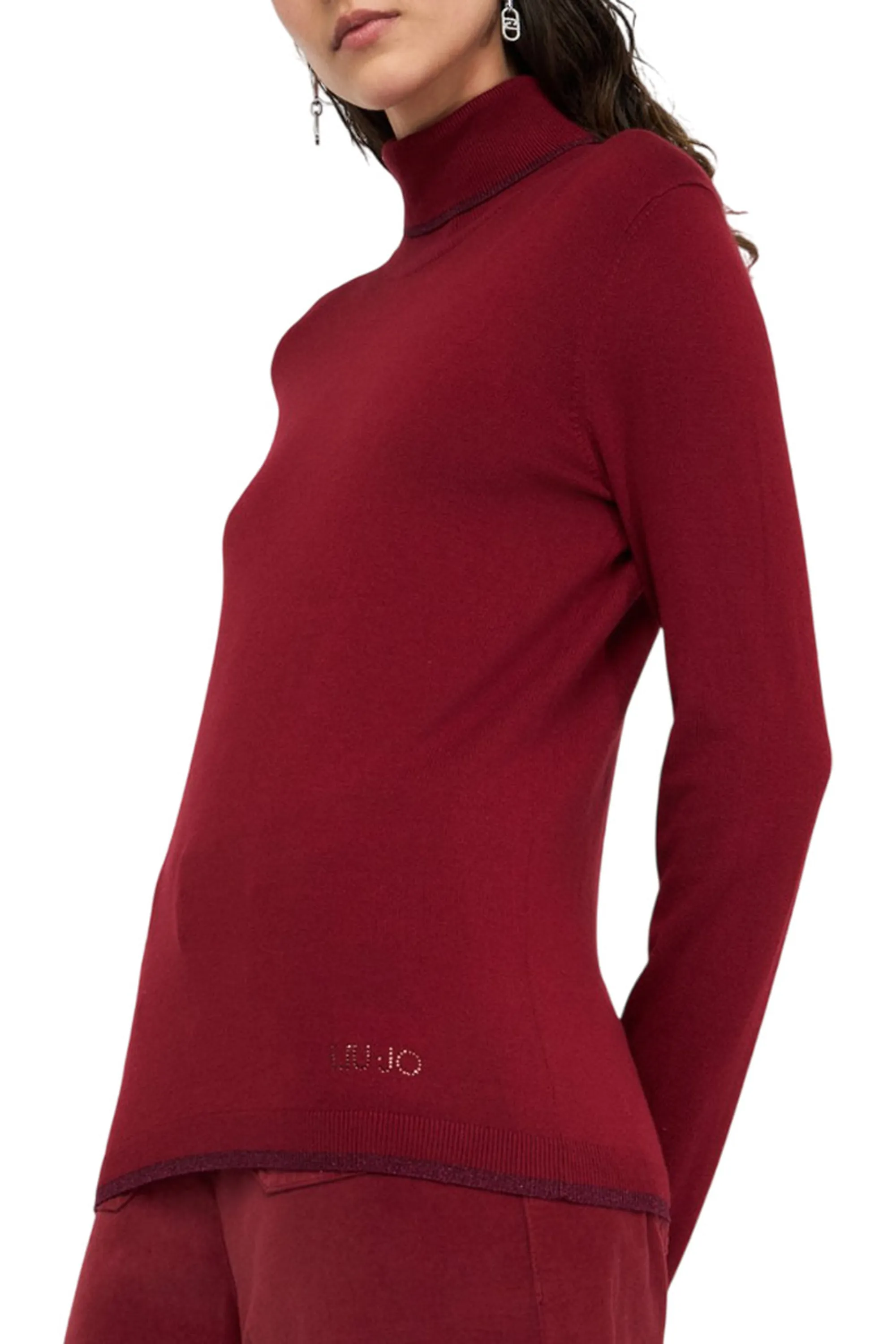 Liujo Jeans B'Liujo Turtleneck' Red Mf5229Ms49I 156705