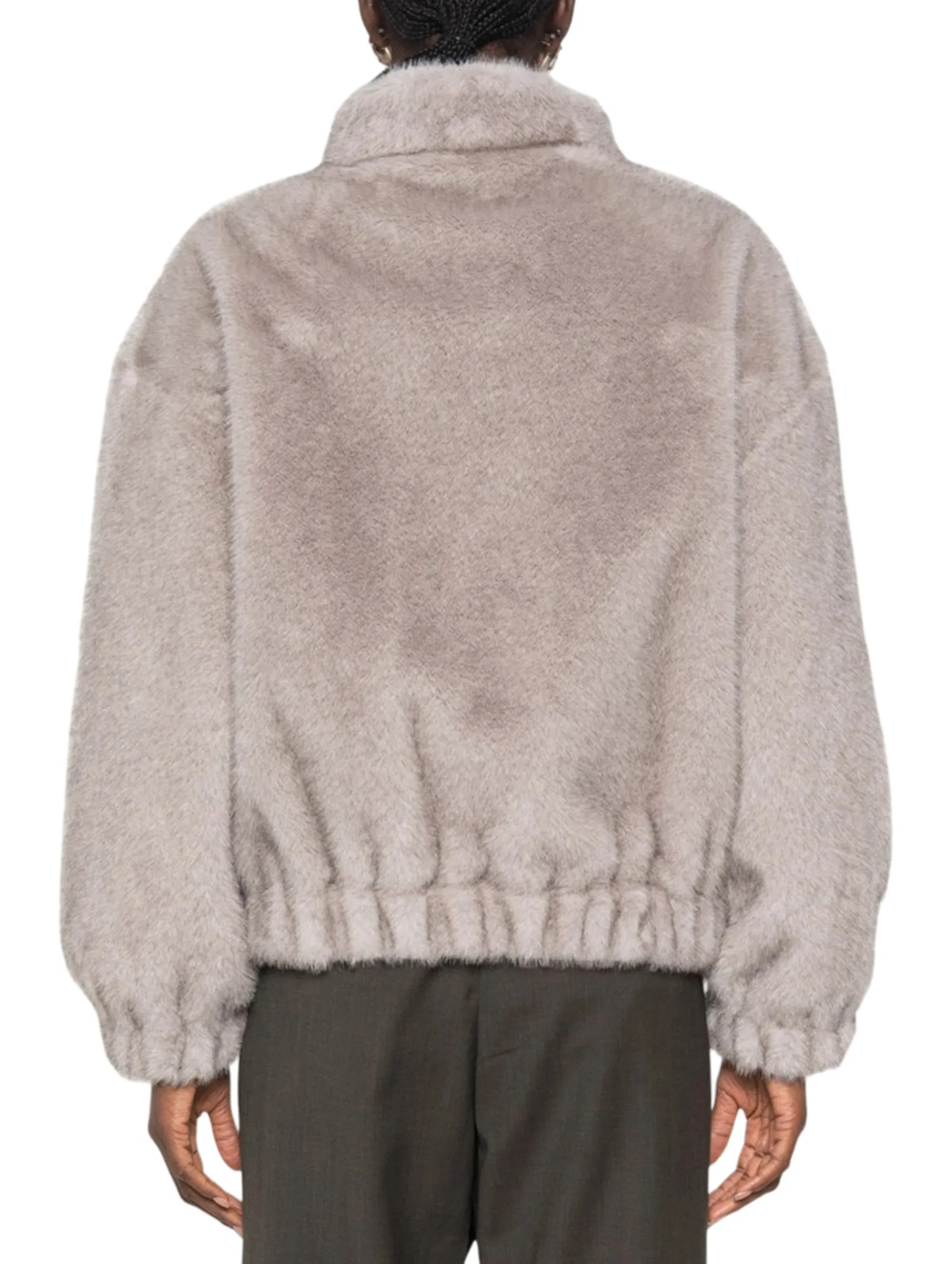 Liujo Jeans B'Liujo Faux Fur Jacket' Grey Wf6215E1133 186062