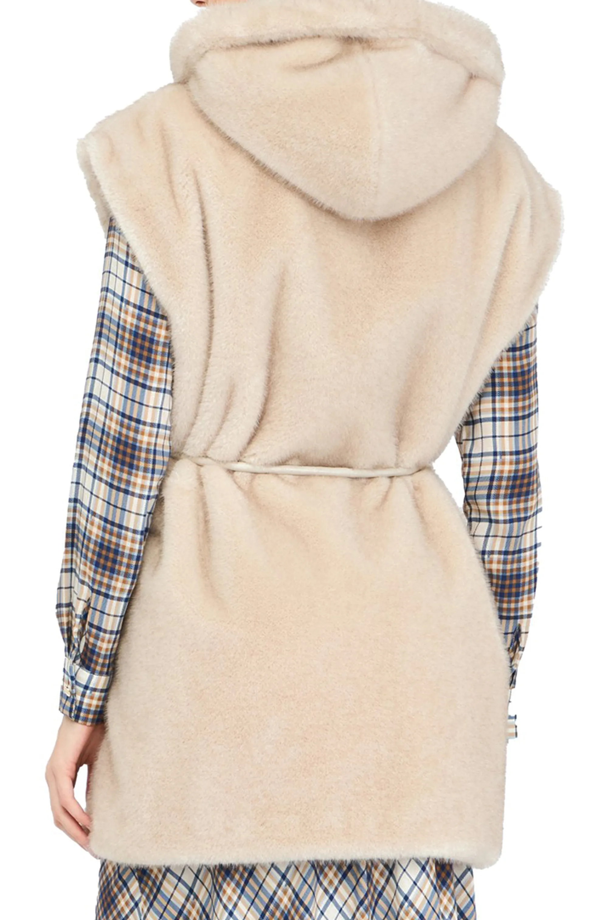 Liujo Jeans B'Hooded Vest' Beige Mf5364E1044 160034