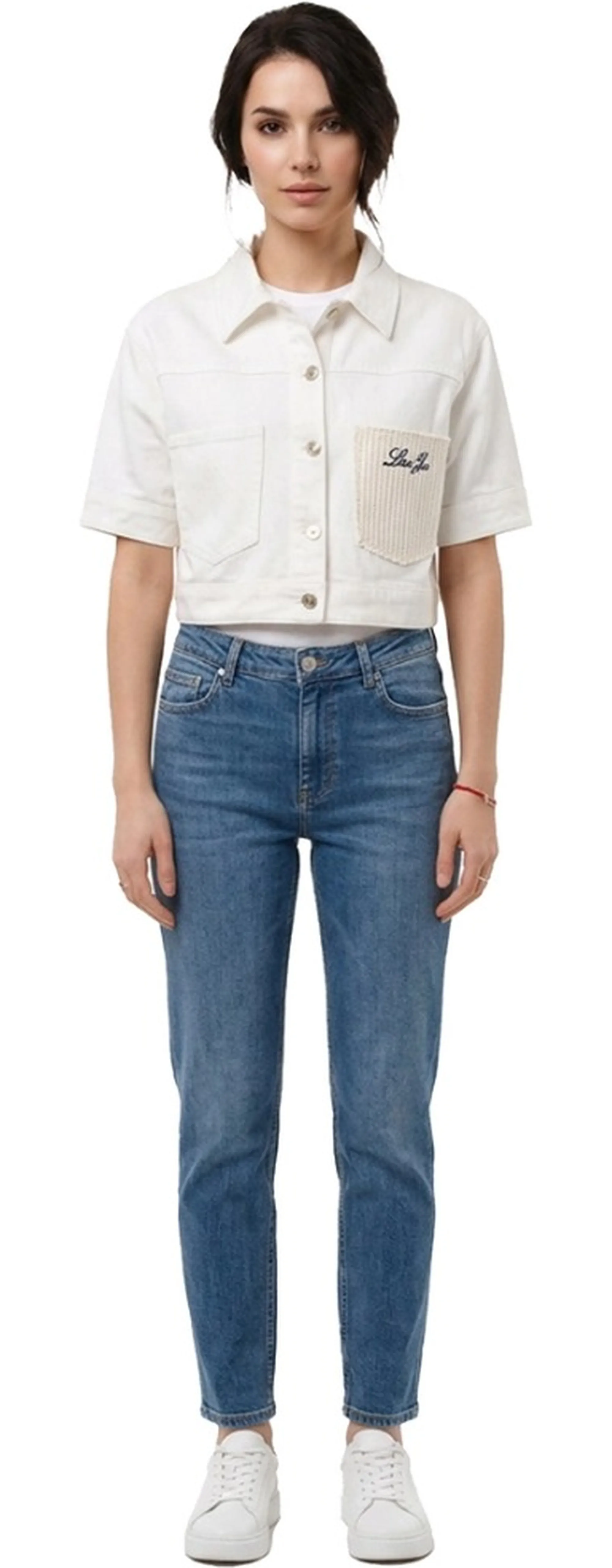 Liujo Jeans Giubbino Bianco Wa6509T1816 174370