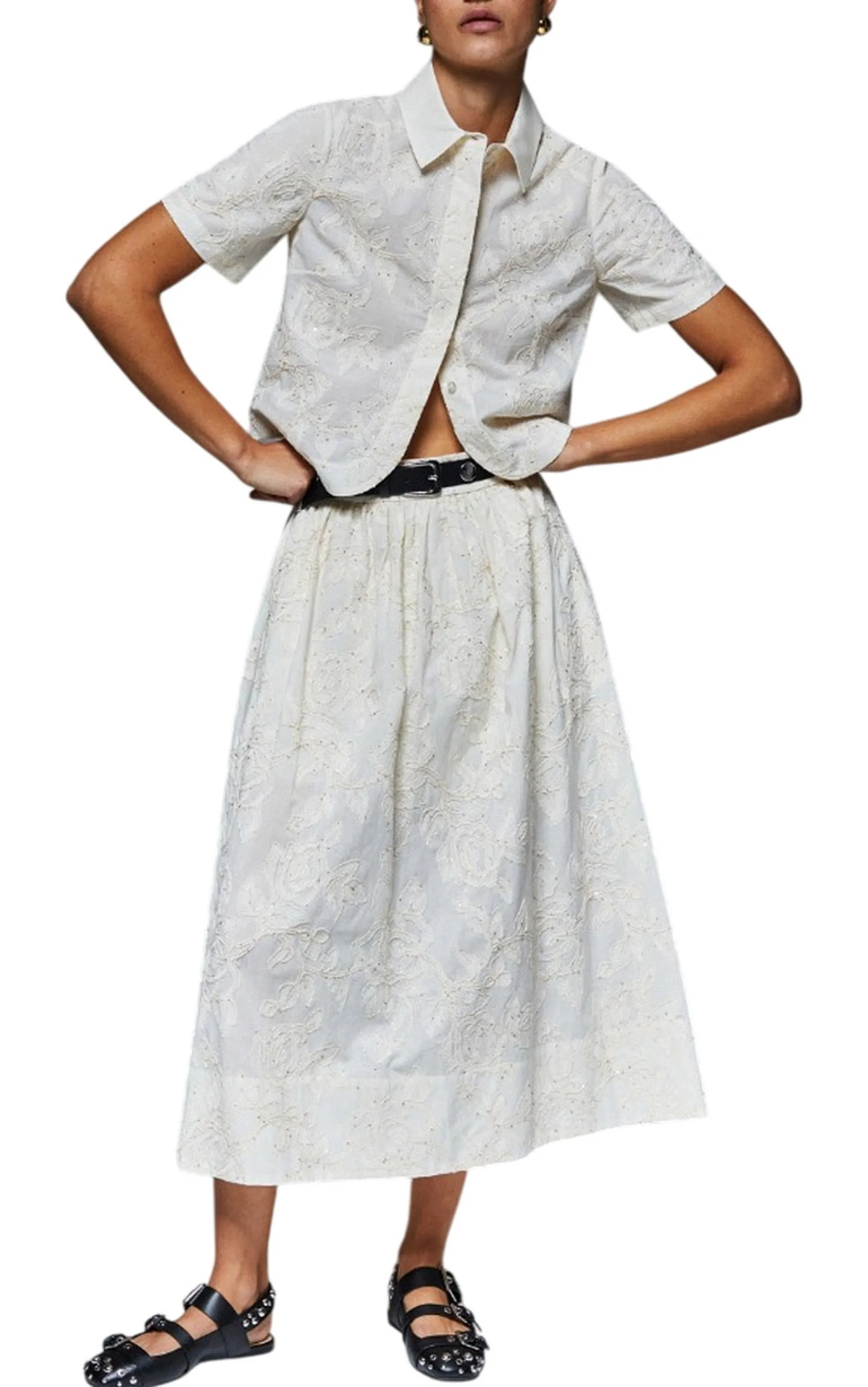 Liujo Jeans Gonna Bianco Wa6455T472A 180879