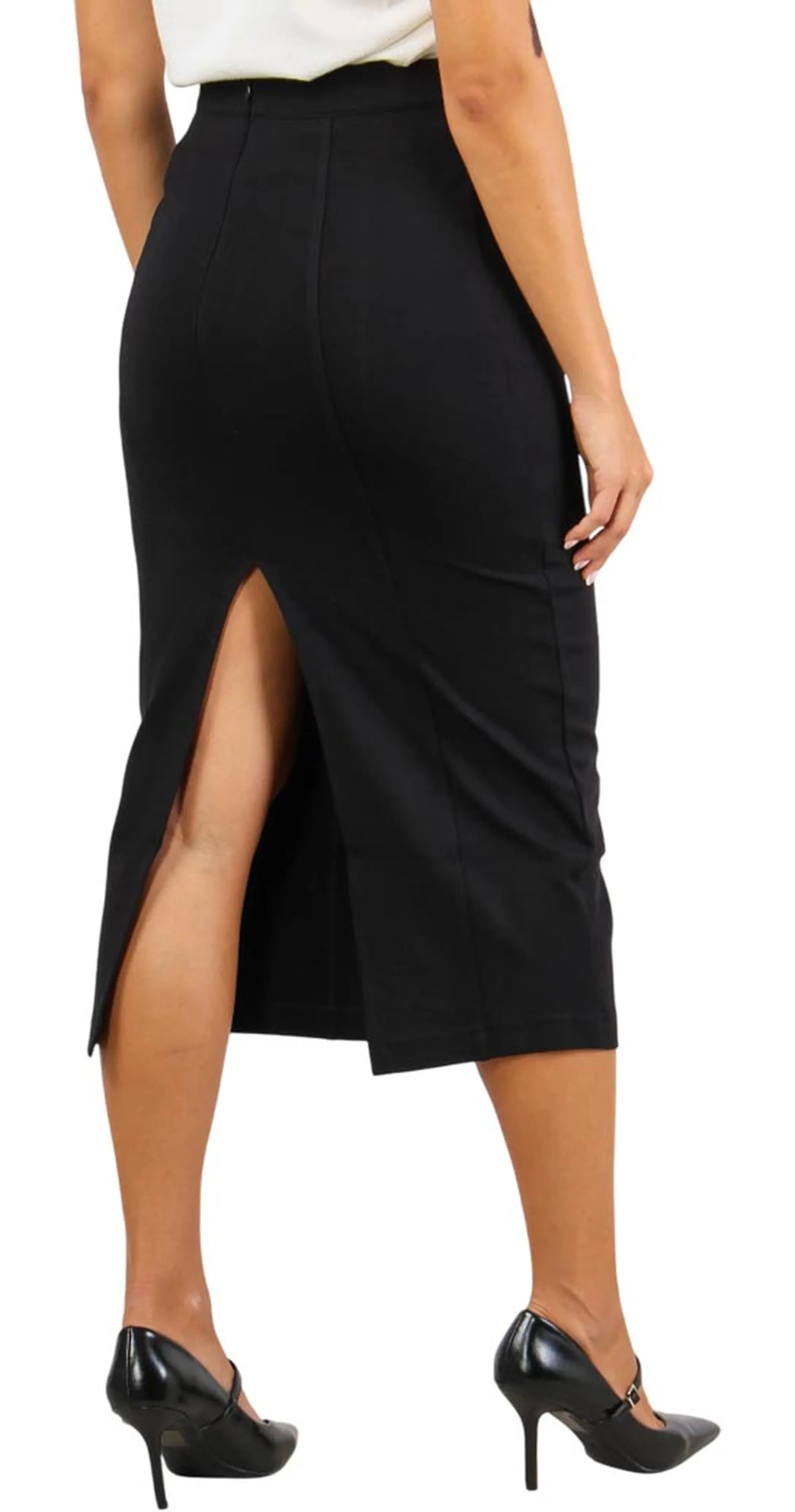 Liujo Jeans B'Long Skirt Cult' Black Mf5144J9189 160869