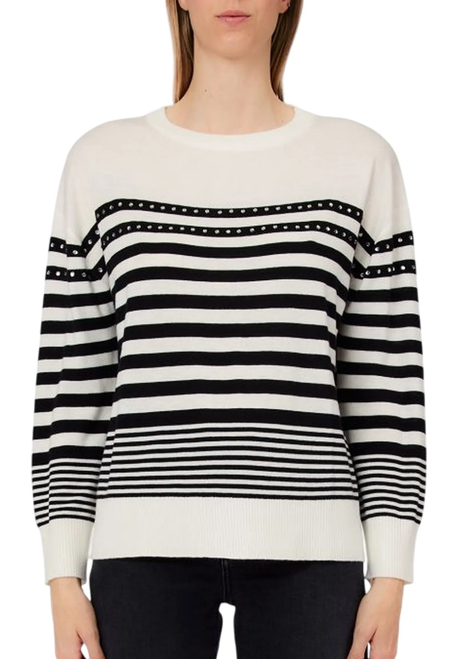 Liujo Jeans Maglia Bianco Wa6138Ma16R 180765