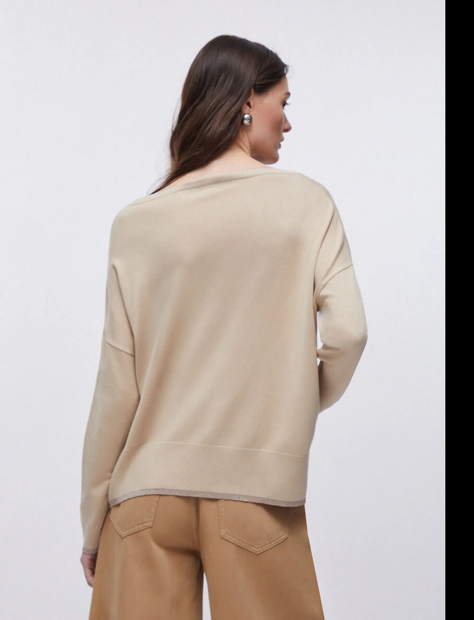 Liujo Jeans Maglia Crema Wa6283Ms49I 173887