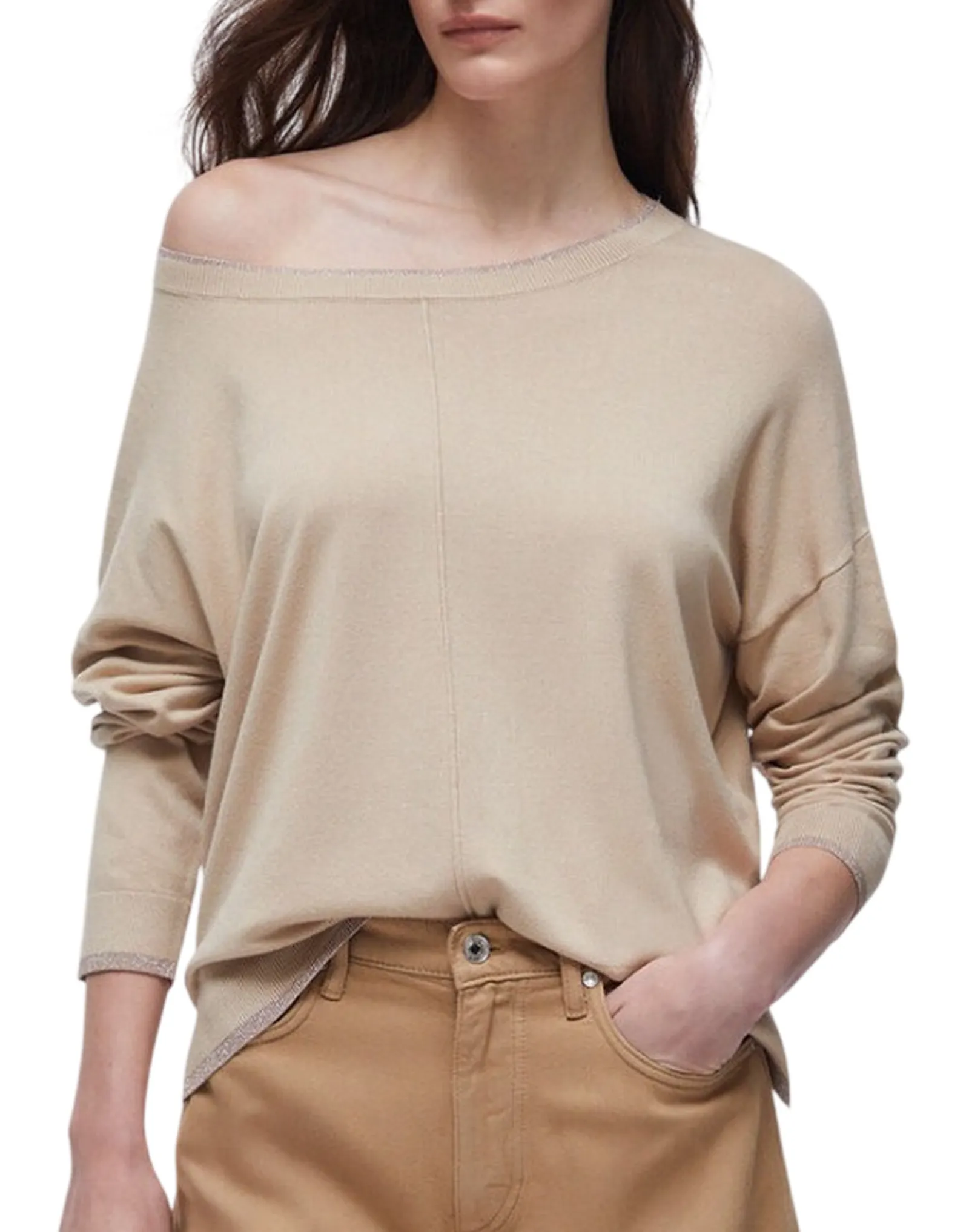 Liujo Jeans Maglia Crema Wa6283Ms49I 177628