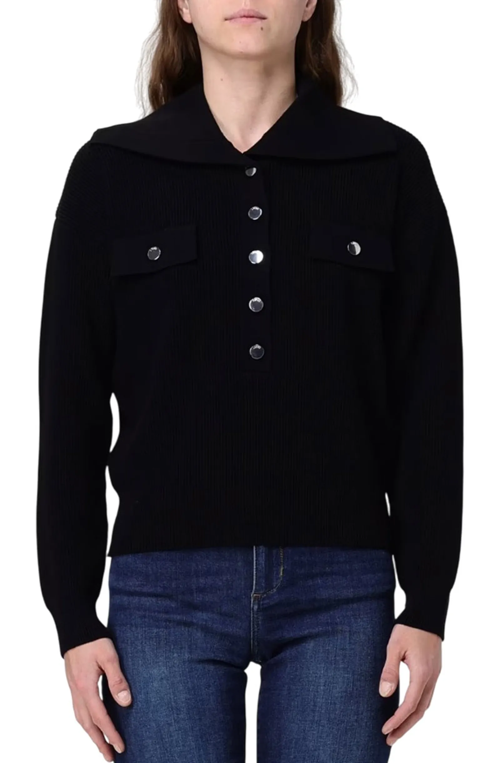 Liujo Jeans Maglia Nero Mf5462Ms99E 167073