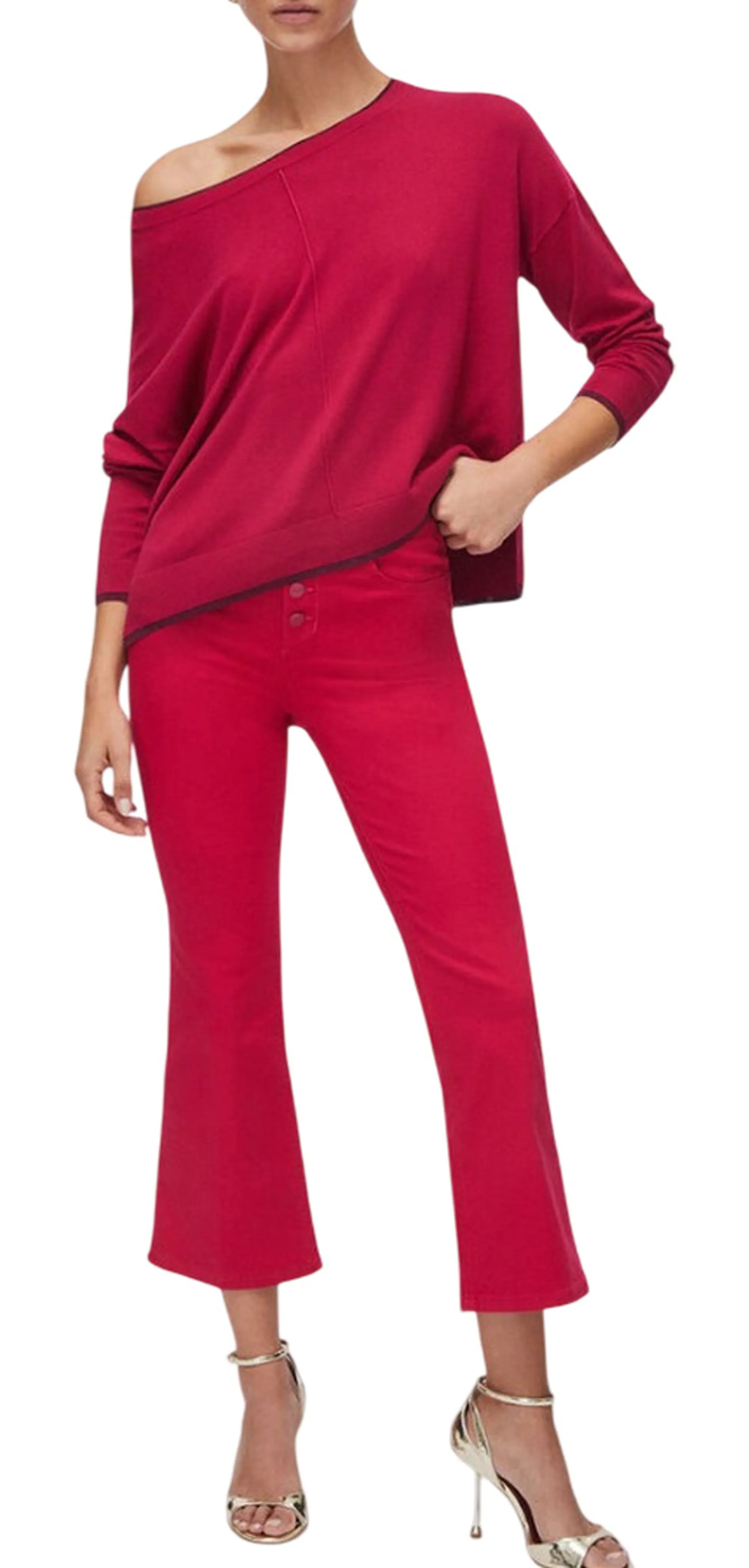 Liujo Jeans B'Sweater ' Red Wa6283Ms49I 177631