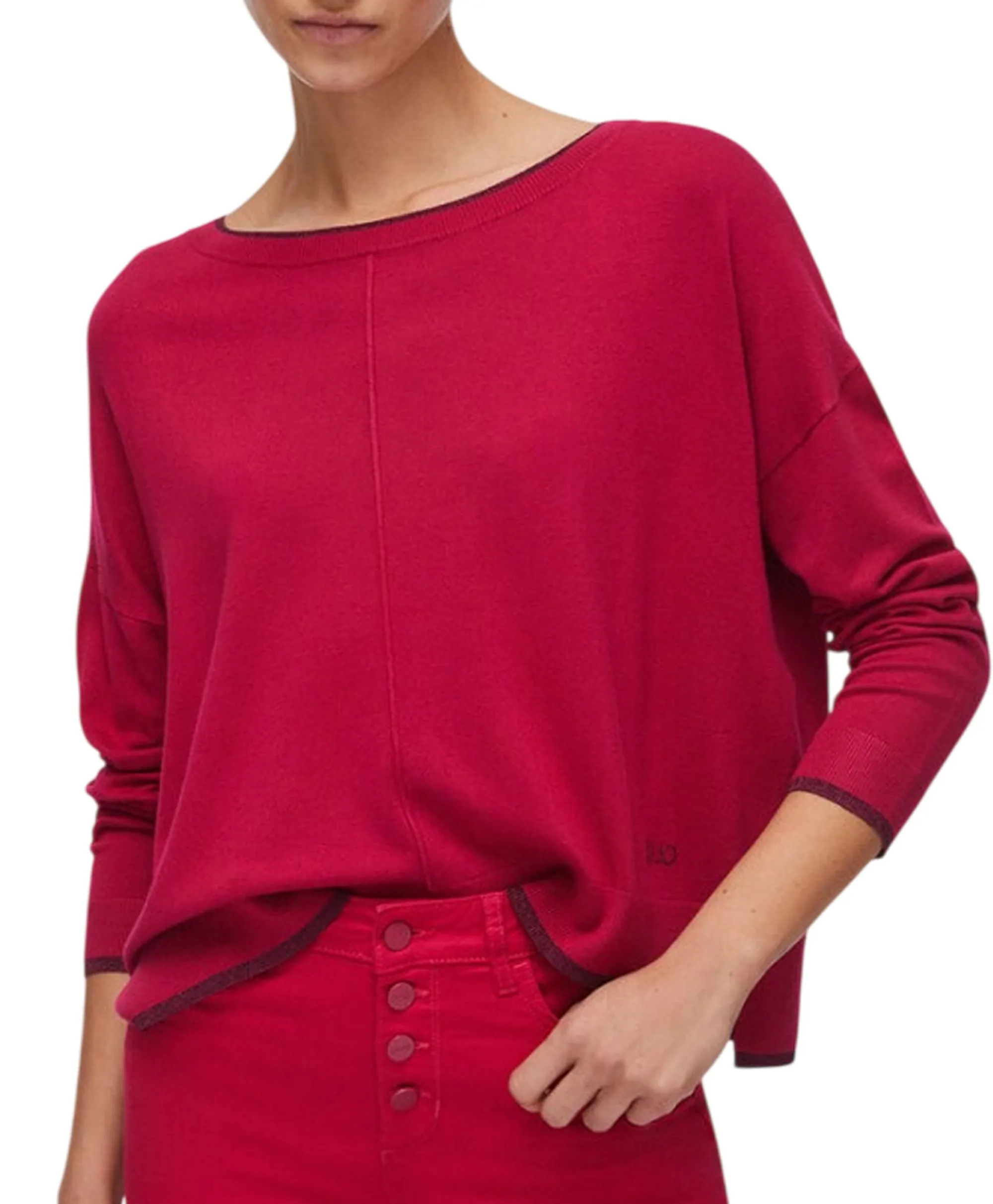 Liujo Jeans B'Sweater ' Red Wa6283Ms49I 177632