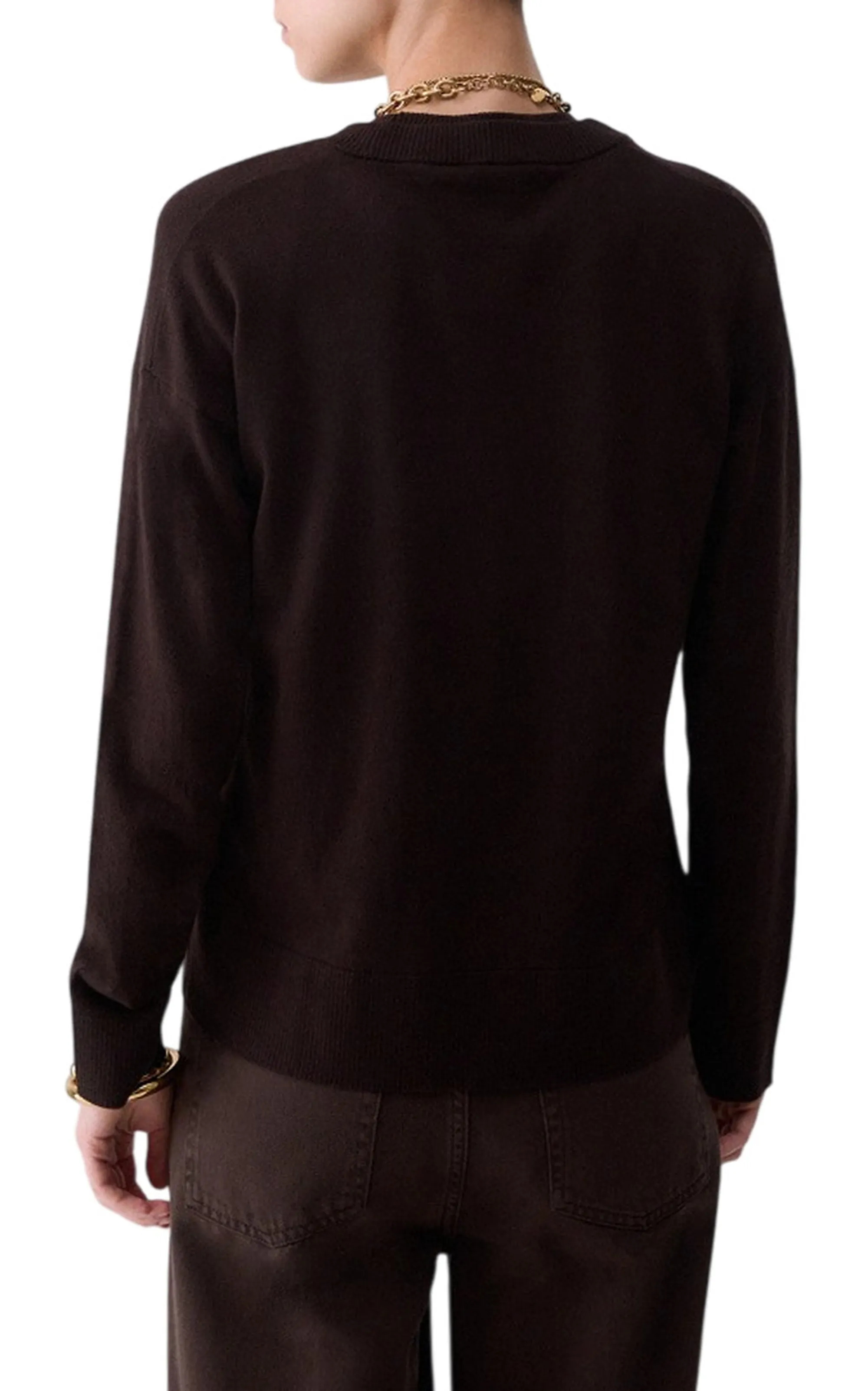 Liujo Jeans B'Liujo Wool Blend Sweater' Dark Brown Wf6418Ma16R 186226