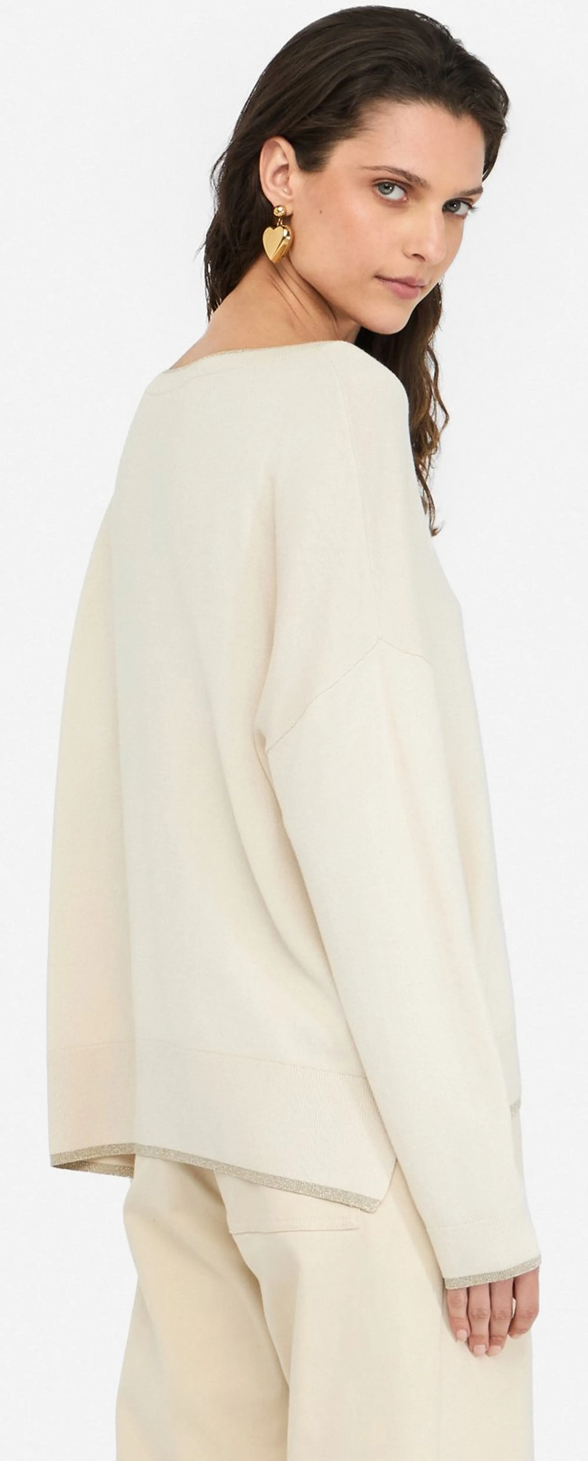 Liujo Jeans B'Liujo Sweater' Beige Mf5228Ms49I 156410