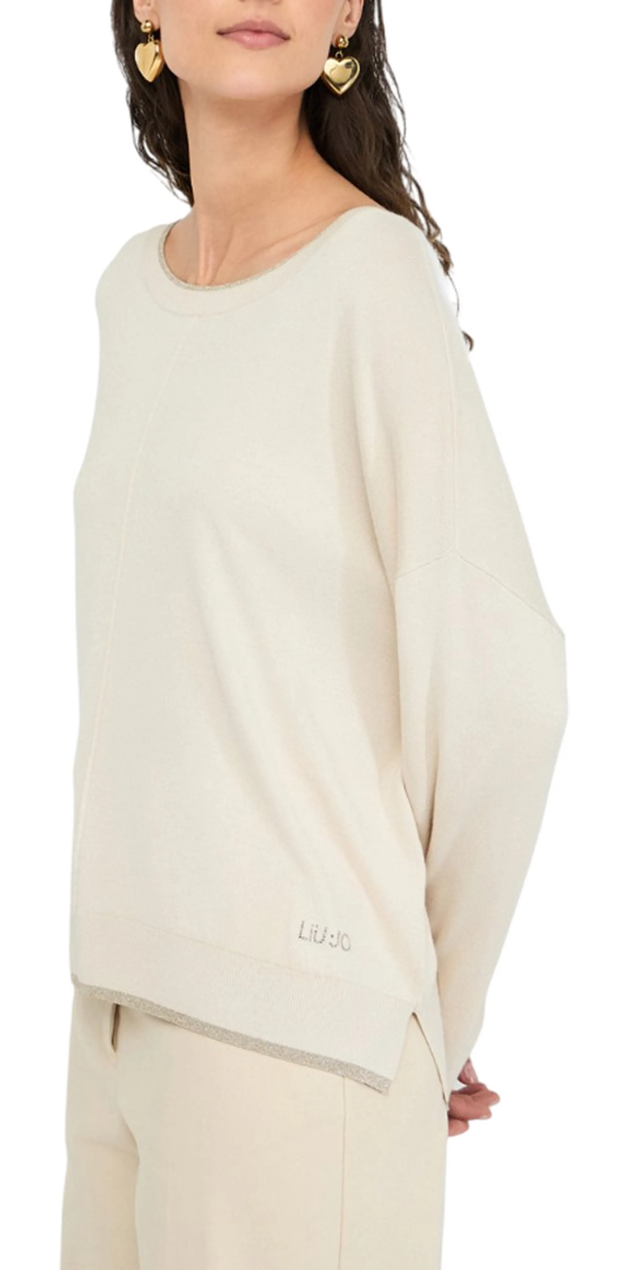 Liujo Jeans Maglia Liujo Beige Mf5228Ms49I 156729